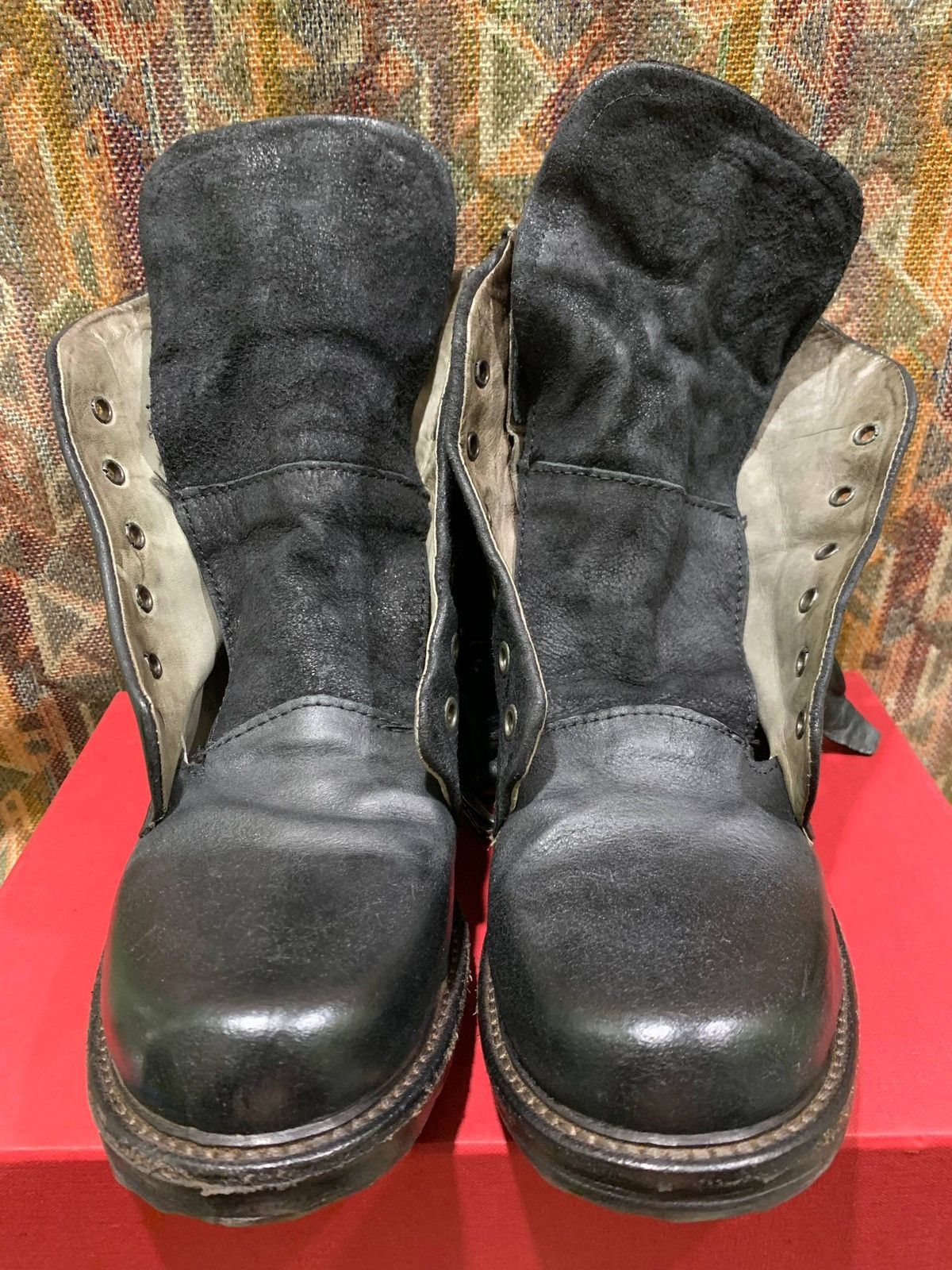 A.S.98 A.S.98 Airstep Black Leather Dibla Combat Biker Ankle Boots Size US 9 / IT 39 - 9 Thumbnail