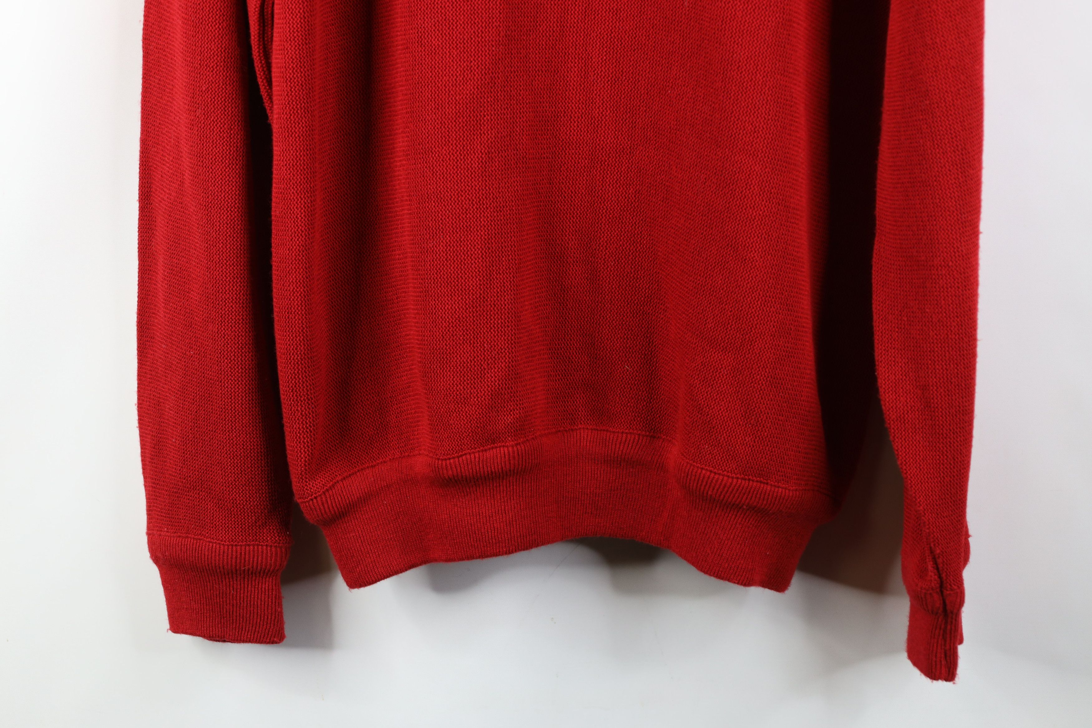 Vintage Vintage 70s Streetwear Kurt Cobain Cardigan Sweater Red USA Size US XL / EU 56 / 4 - 11 Thumbnail