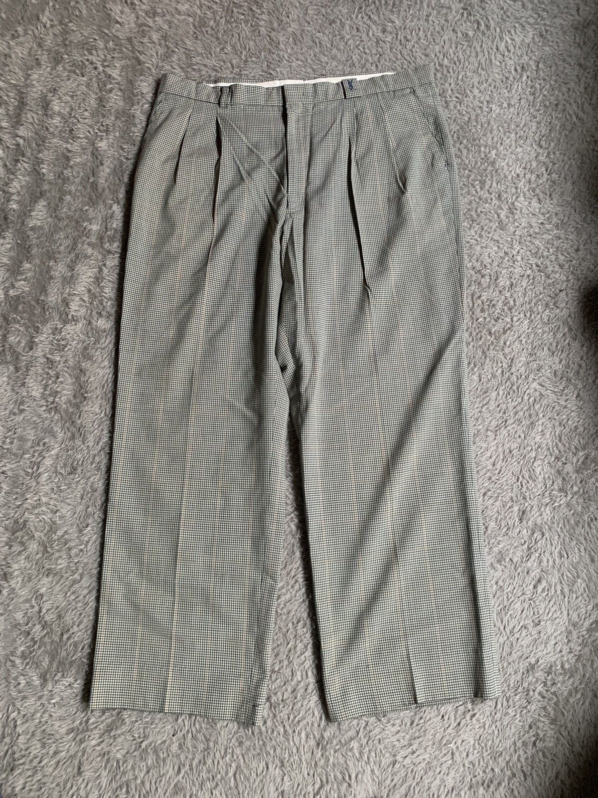 Vintage yves saint laurent plaid trousers pant