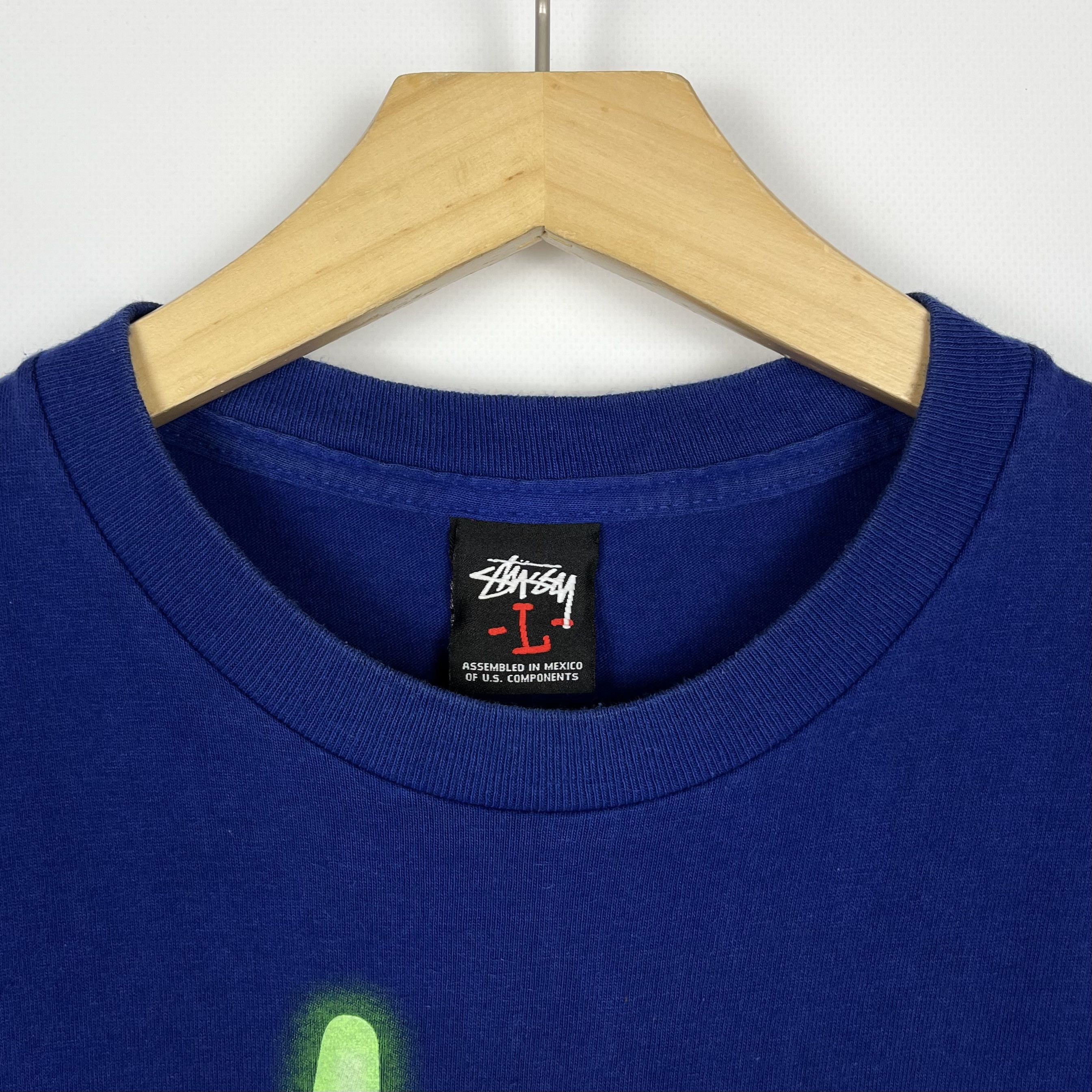 Stussy Vintage Stussy Acid Neon Graffiti Big Logo T Shirt 2000’s Size US L / EU 52-54 / 3 - 8 Thumbnail