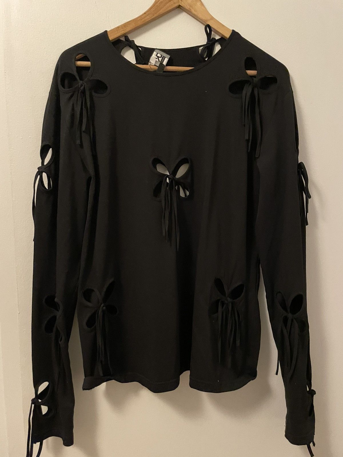 image of J Kim J.kim Petal Top in Black, Women's (Size Small)