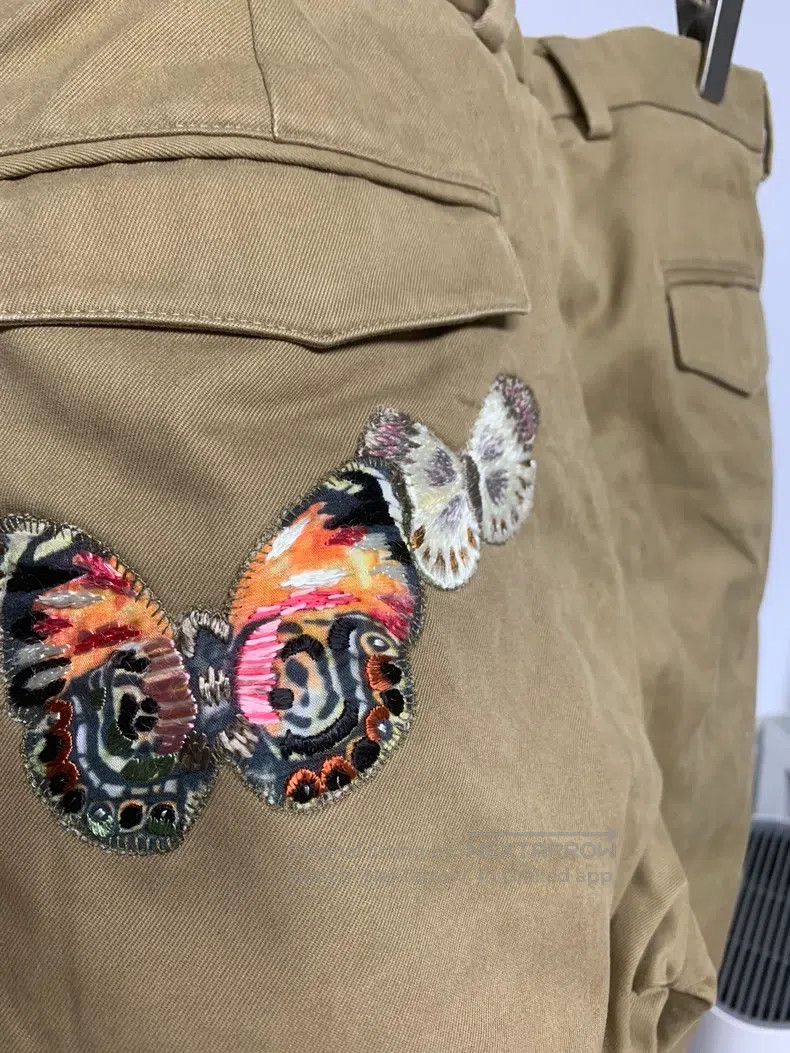 Valentino Valentino Butterfly embroidered men's slacks Size US 32 / EU 48 - 3 Thumbnail