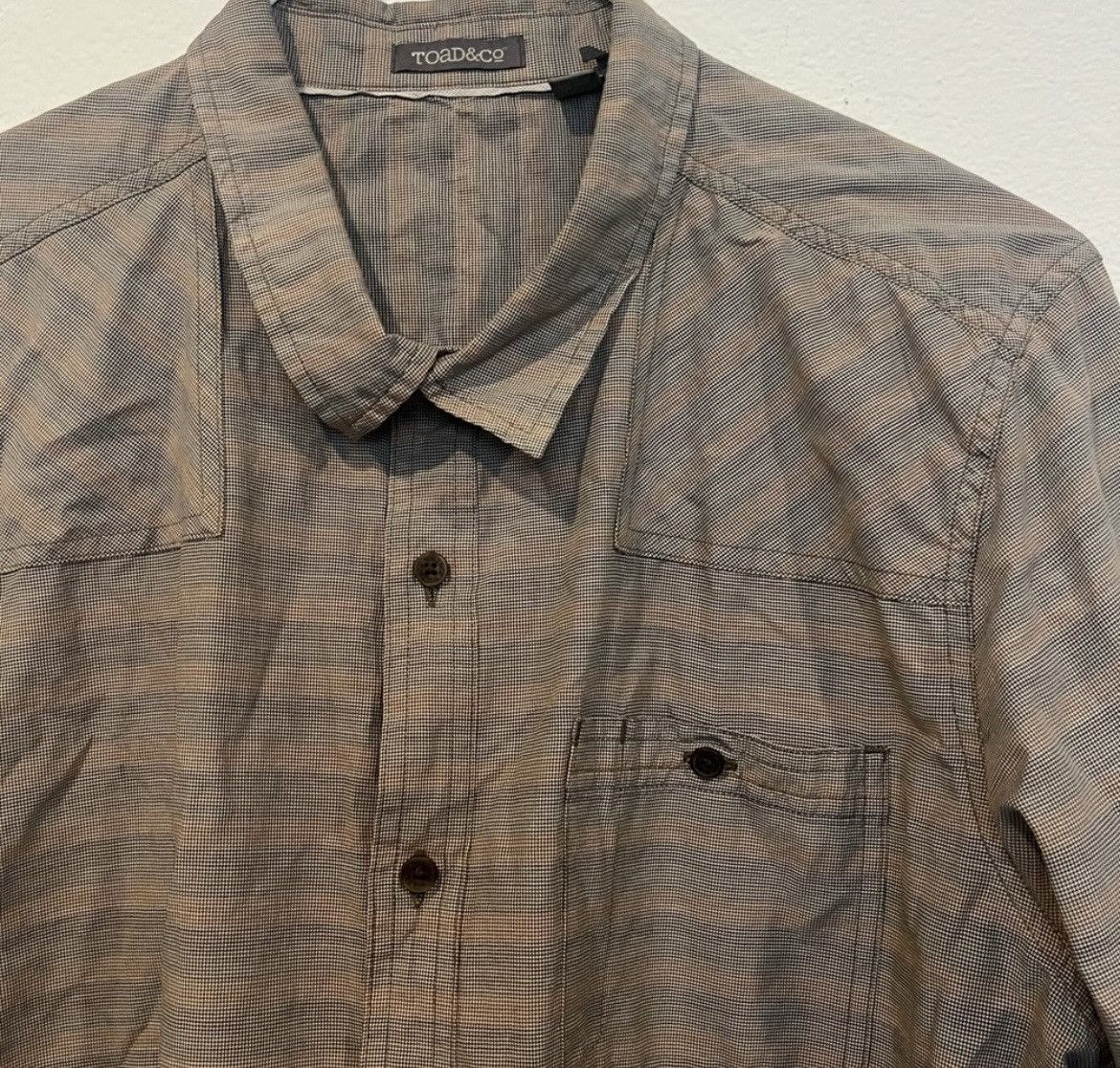Toad&Co Toad & Co Men’s Long Sleeve Button Down Large Brown Size US L / EU 52-54 / 3 - 4 Thumbnail