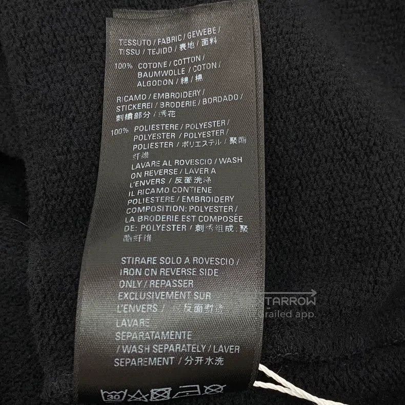 Balenciaga Balenciaga Black logo embroidered cotton hooded zipper lon Size US M / EU 48-50 / 2 - 7 Thumbnail