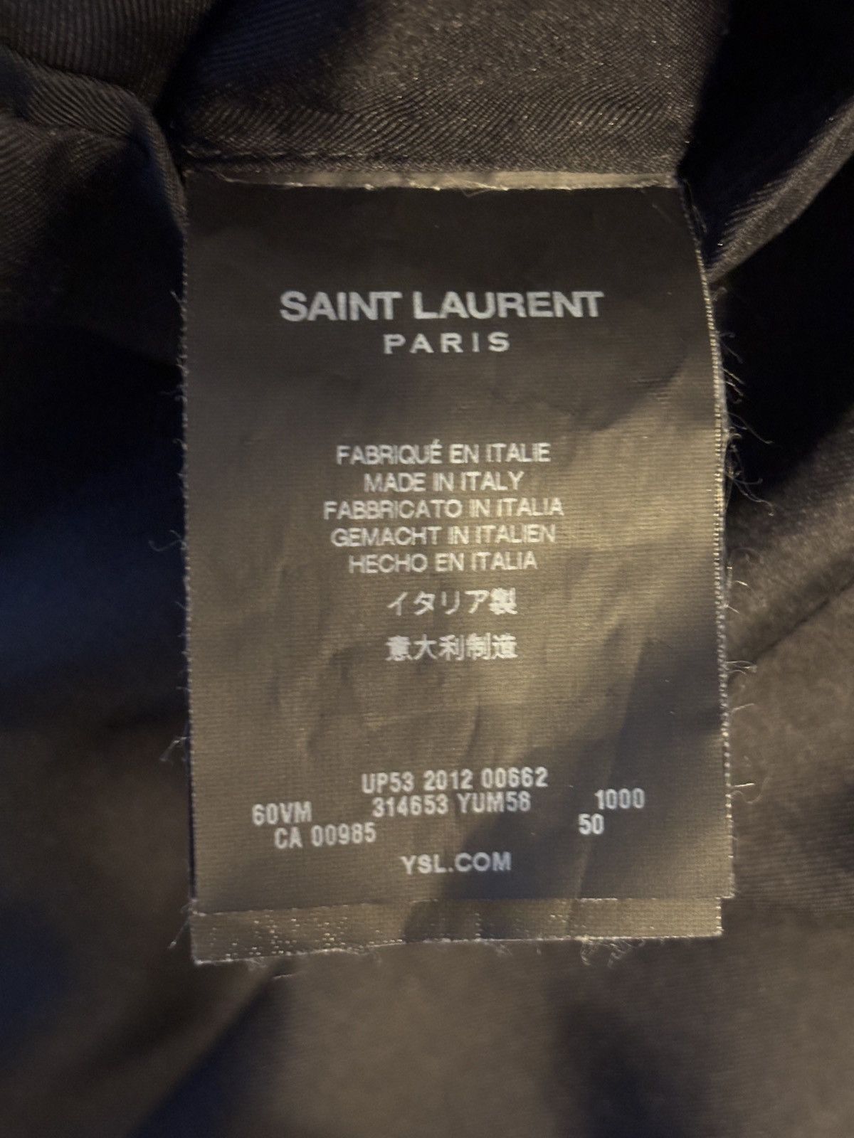 Saint Laurent Paris SLP by Hedi Slimane ss13 Le Smoking black suit jacket blazer Size US M / EU 48-50 / 2 - 3 Thumbnail