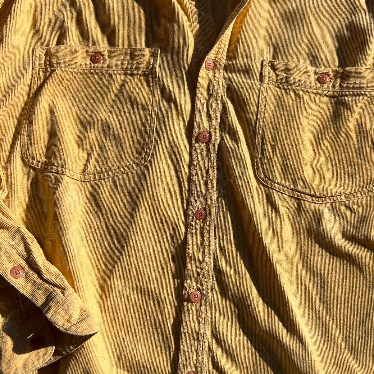 Vintage 90s patagonia yellow corduroy shirt, Size US XL / EU 56 / 4 - 3 Thumbnail