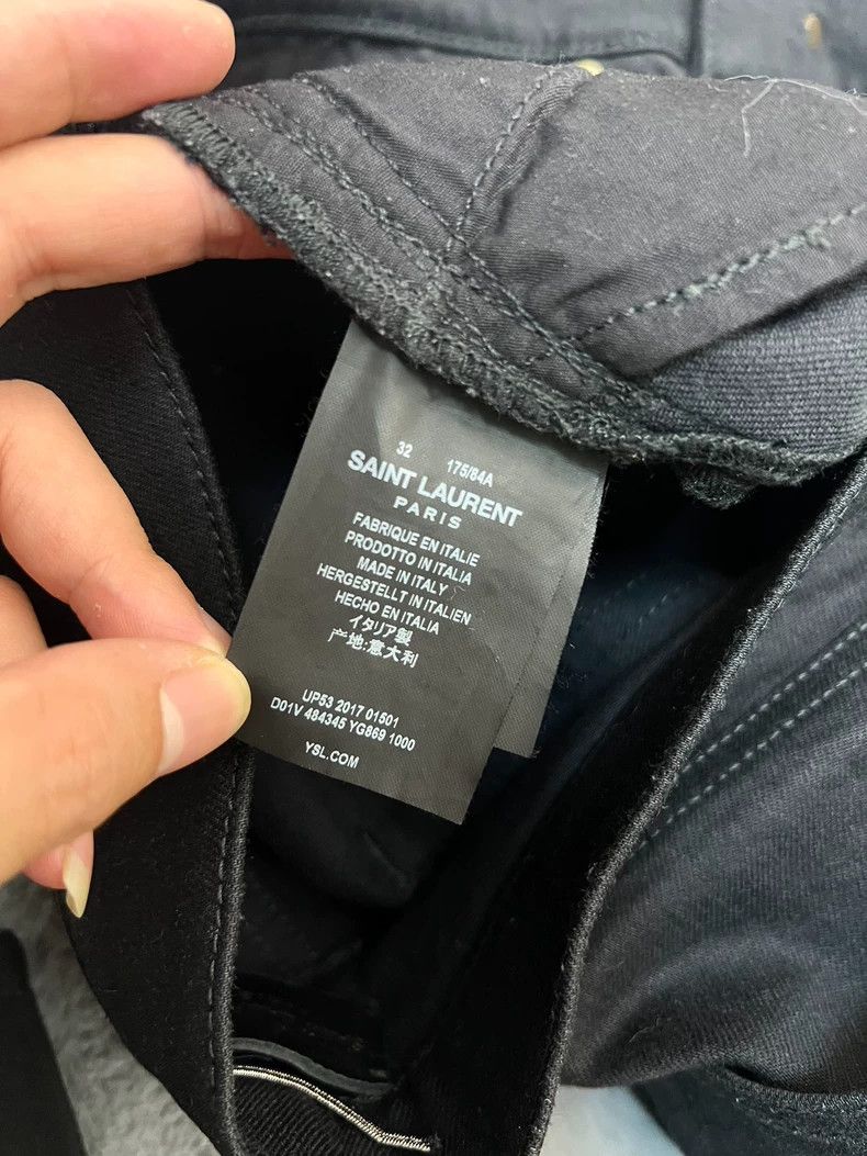 Saint Laurent Paris Saint laurent paris 18 Spring/Summer Black Foundation Jeans Size US 32 / EU 48 - 4 Thumbnail