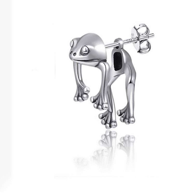 Jewelry Frog New Trend Earrings One Pairs Chrome Jewelry Size ONE SIZE - 5 Thumbnail