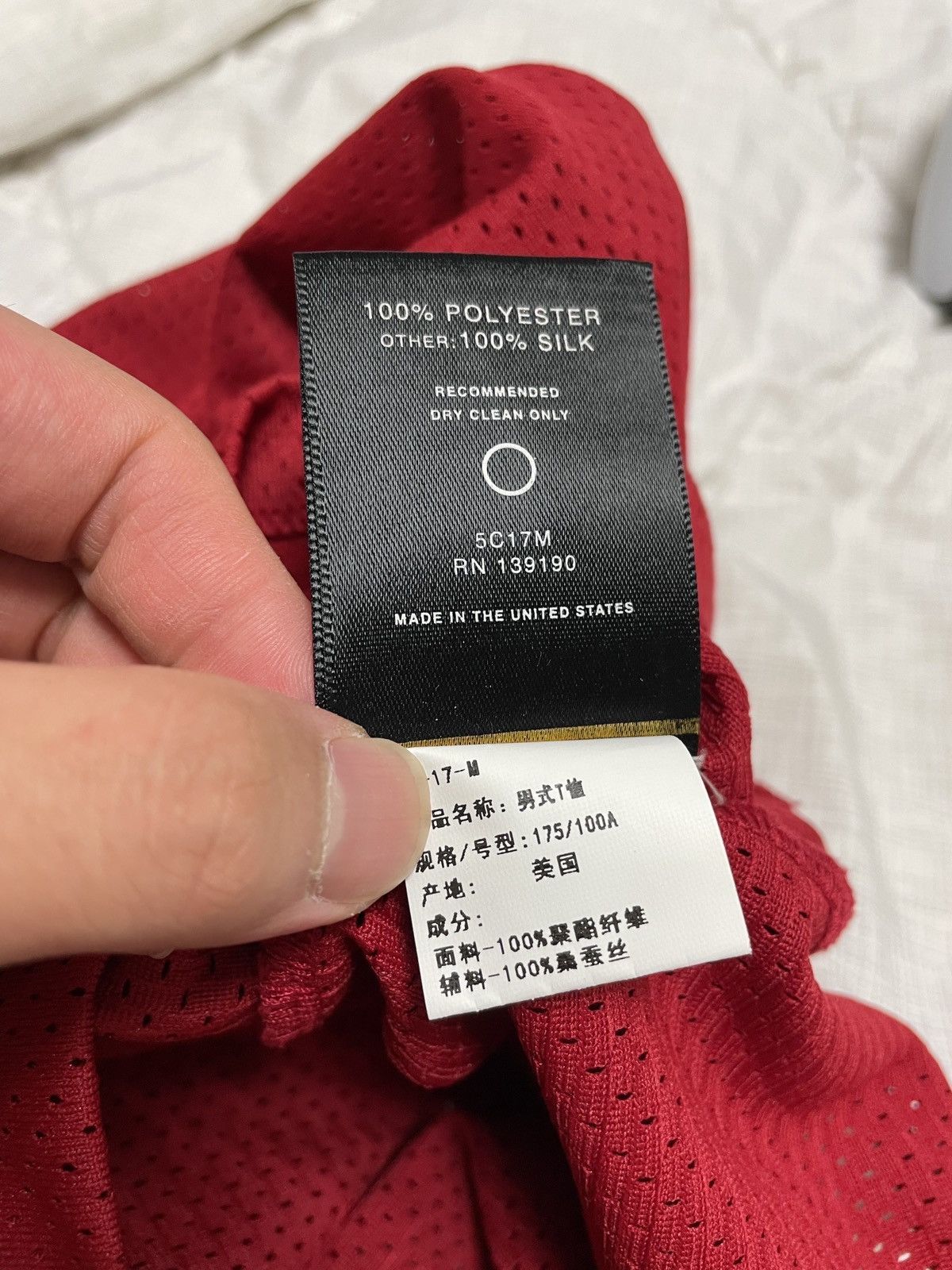 Fear of God Fear of God 5TH Mesh Baseball Jersey Red Innersect Exclusive Size US M / EU 48-50 / 2 - 9 Thumbnail
