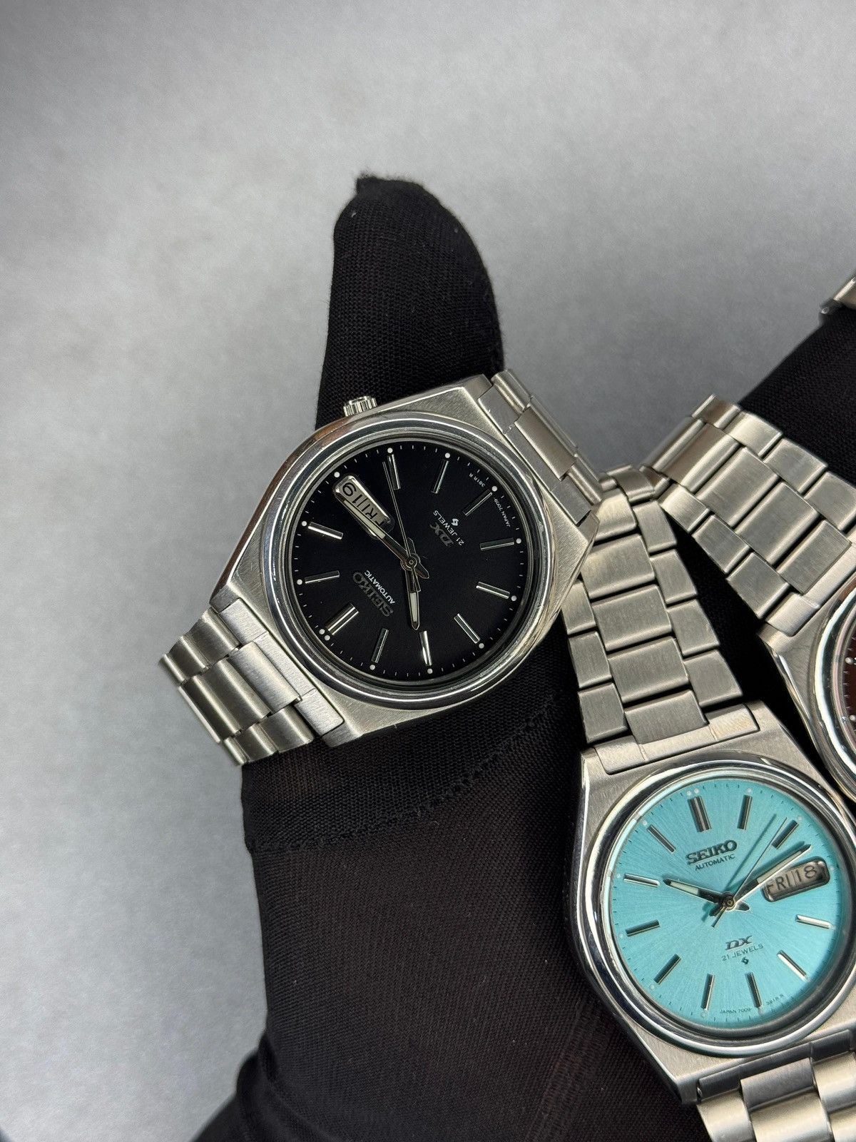 Designer Lot off 5 watches Seiko DX 7009 men’s wrist watch Size 36 - 5 Thumbnail