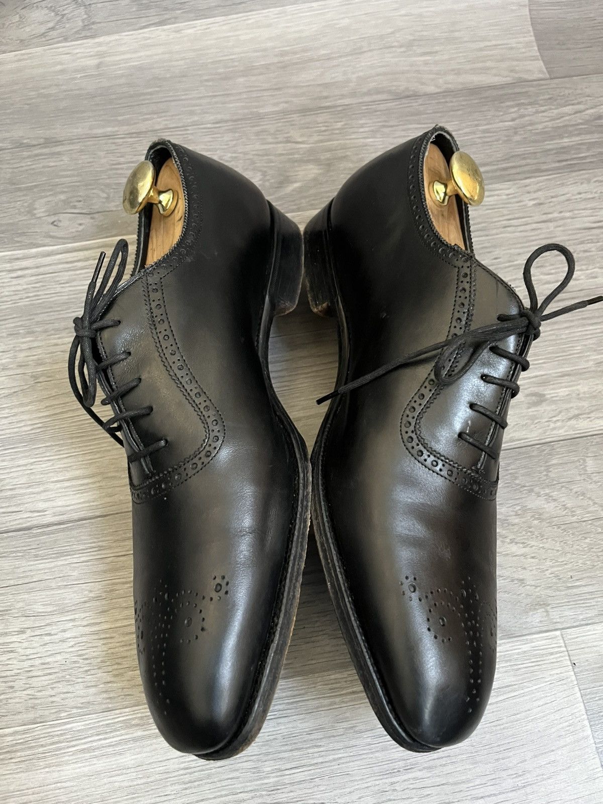 Edward Green Edward green whole cit black leather oxford shoes sz 9.5 Size US 9.5 / EU 42-43 - 10 Thumbnail