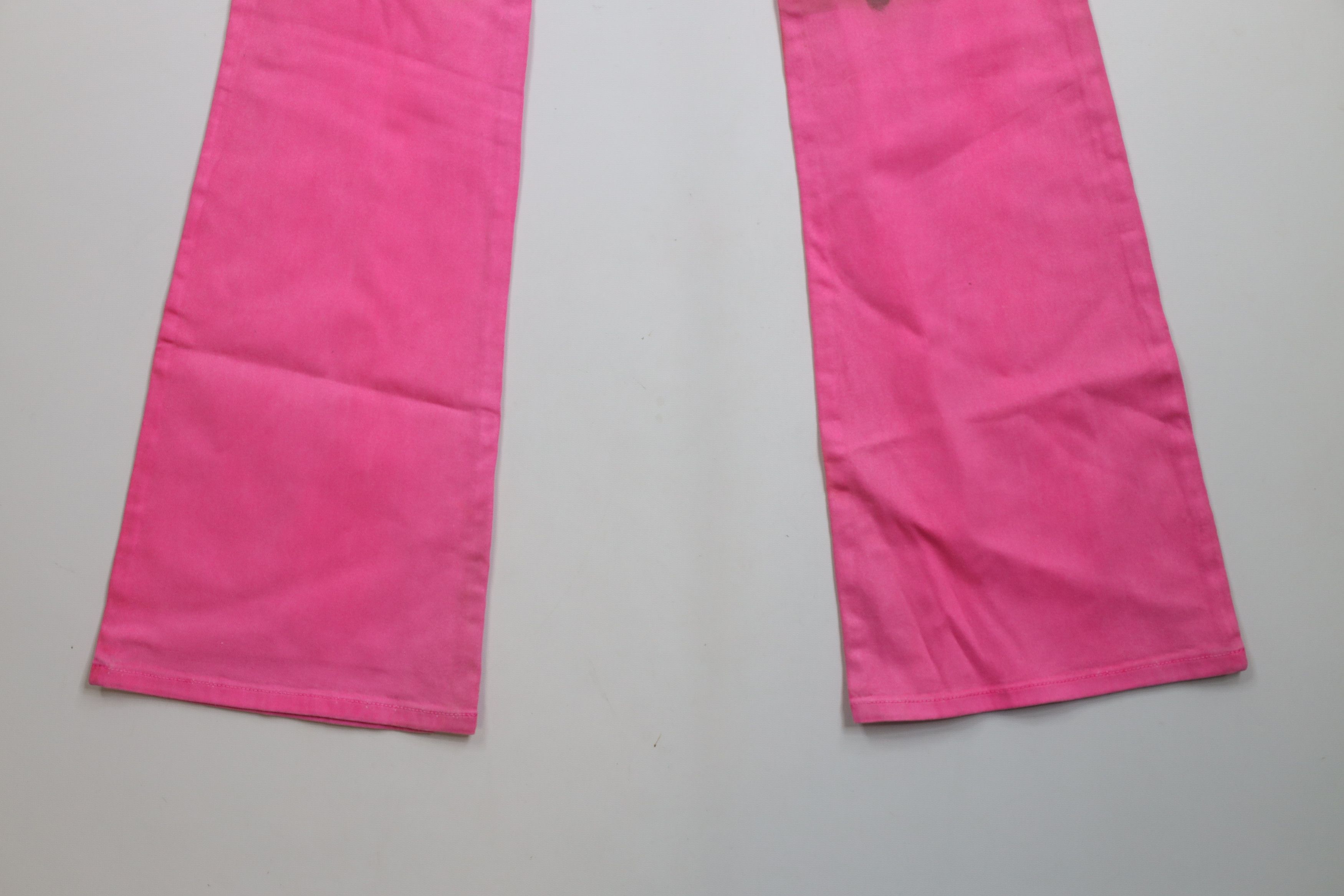 Vintage × Von Dutch Vintage 90s Y2K Von Dutch Babydoll Flared Pants Pink USA Size 27" / US 4 / IT 40 - 15 Thumbnail