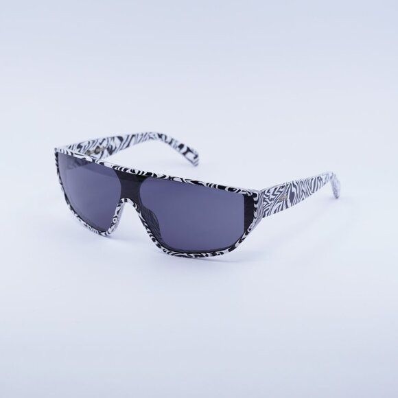 Celine Celine CL40195I 04A Sunglasses Zebra Shield Frame Size ONE SIZE - 8 Thumbnail