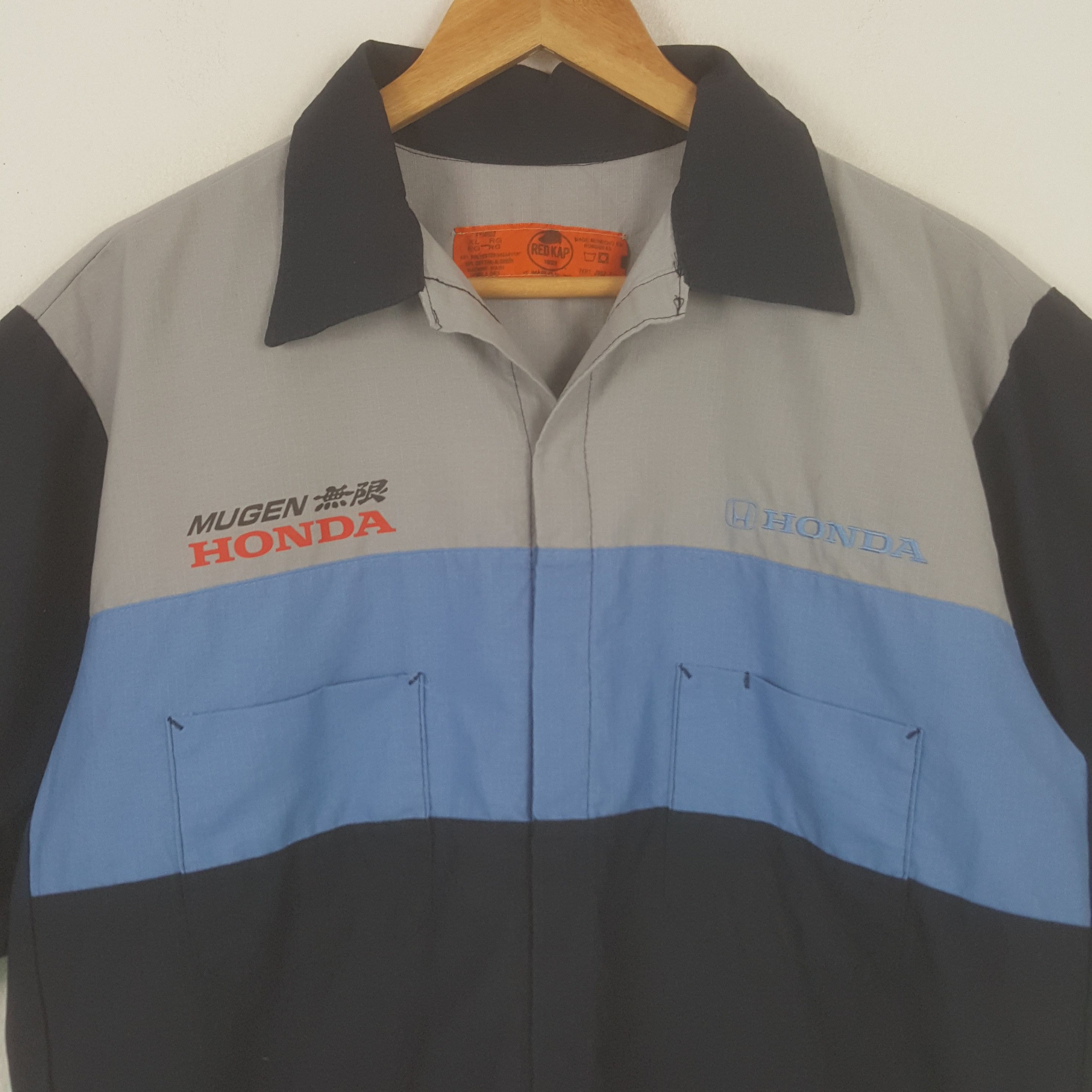 Honda × Vintage Vintage Mugen Honda Japanese Racing Team Work Shirts Size US XL / EU 56 / 4 - 4 Thumbnail