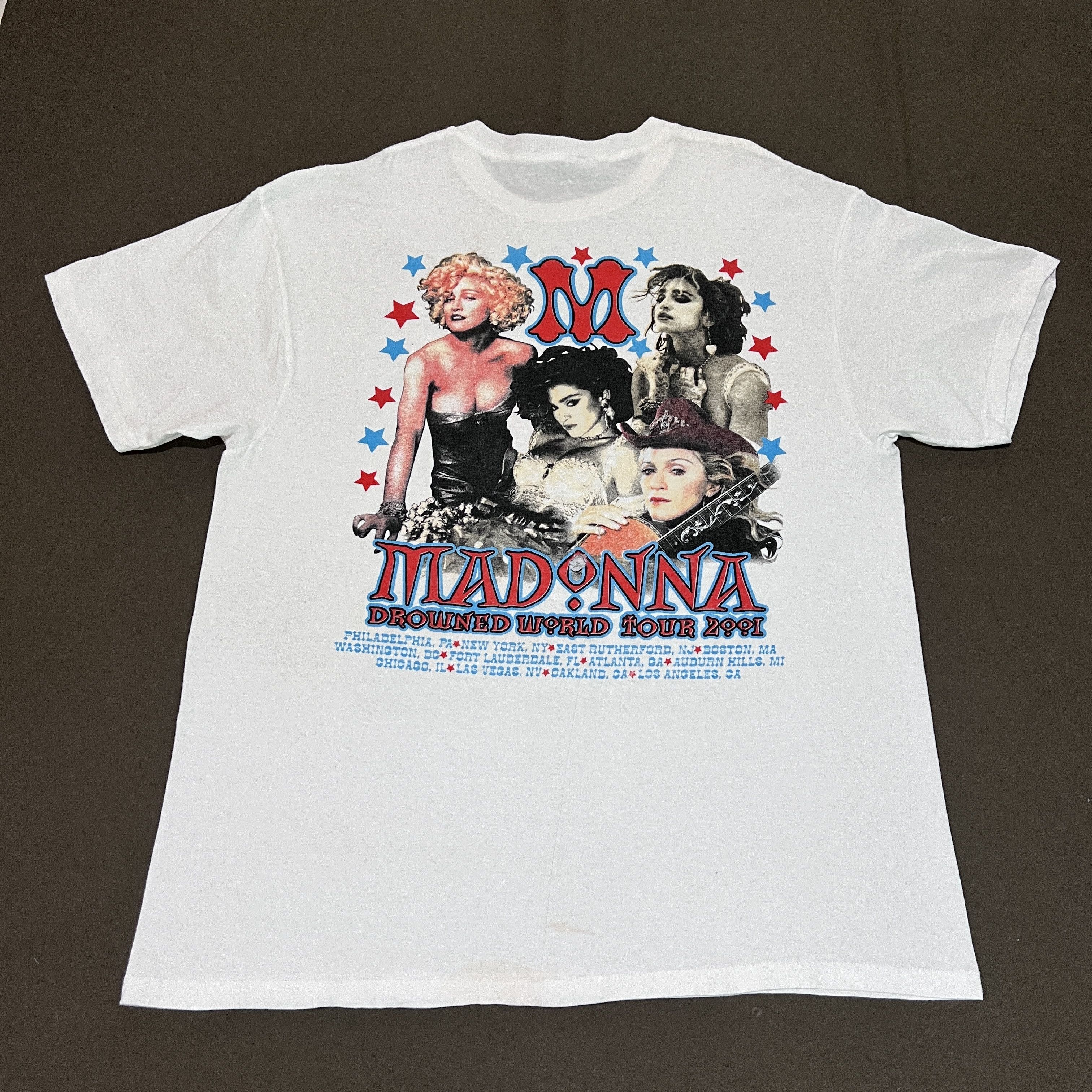 Band Tees Vintage 90s Madonna Drowned World Tour Promo Tee XL Size US XL / EU 56 / 4 - 10 Thumbnail