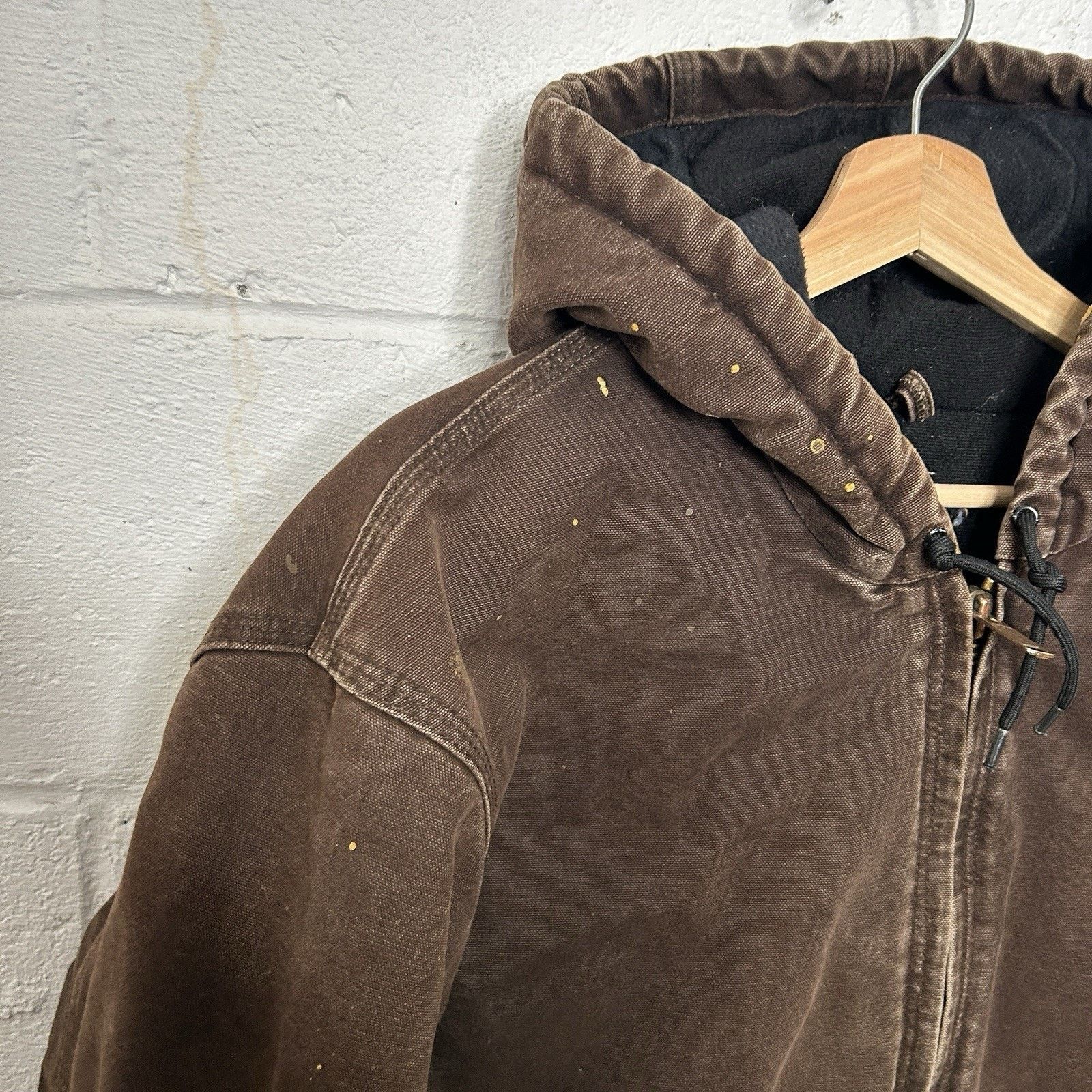 Carhartt Vintage Carhartt Hooded Active Jacket “Dark Brown” J130 DKB Size US L / EU 52-54 / 3 - 9 Thumbnail