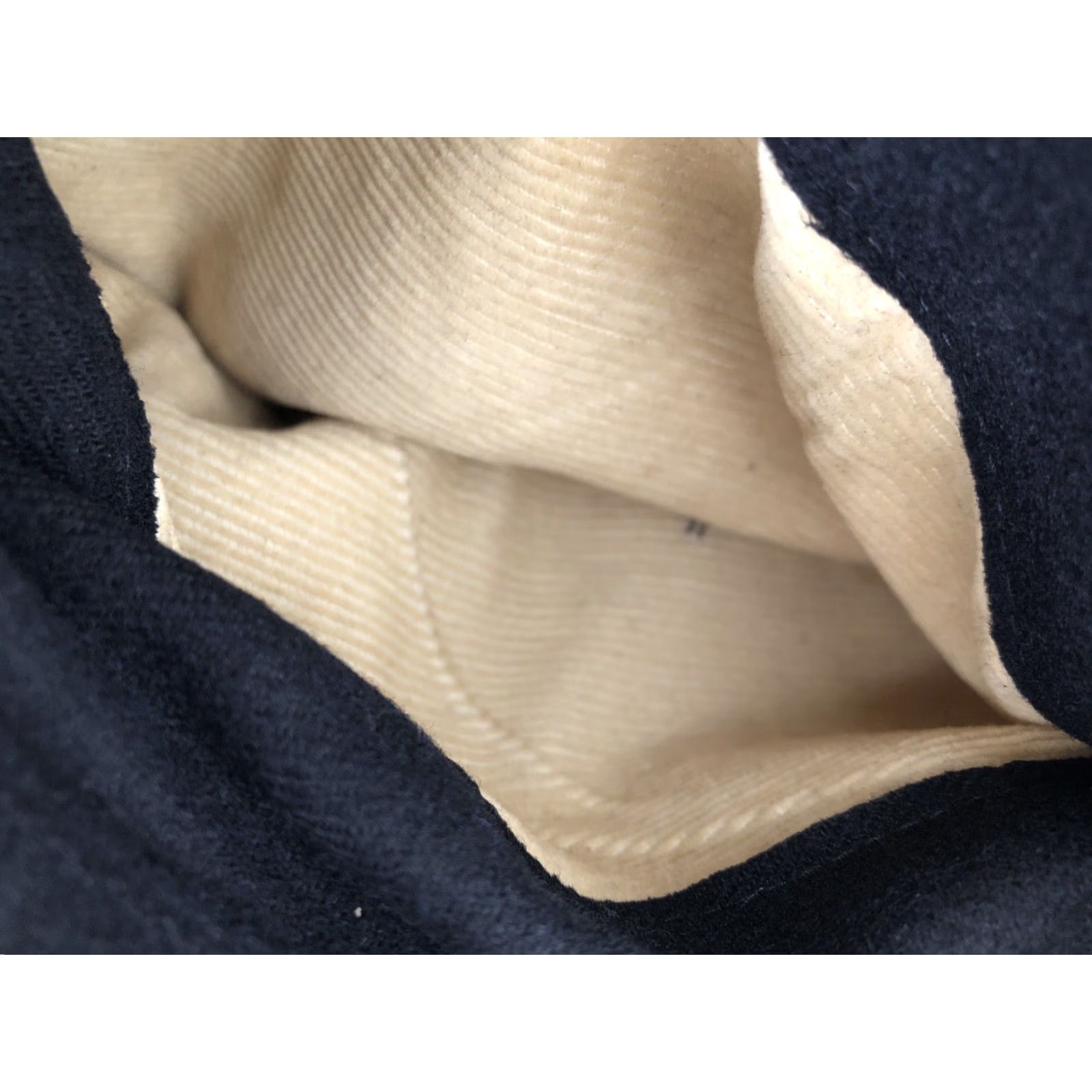 Vintage VINTAGE Naval Clothing Factory PeaCoat Jacket Wool Corduroy Mens 36 Navy Very Dark Blue Pockets, 1940s-50s Style Size US XXS / EU 40 - 7 Thumbnail