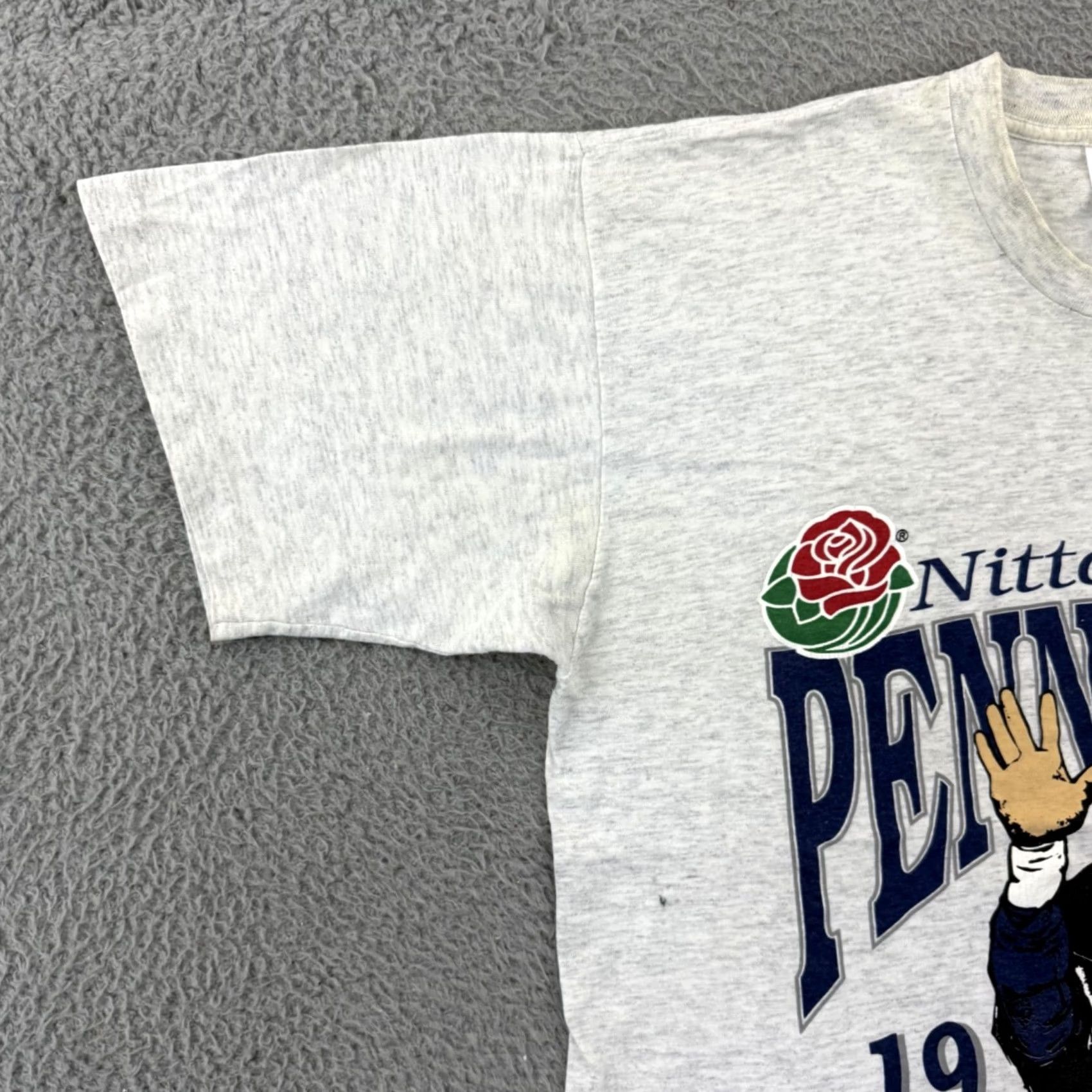 Penn VINTAGE Penn State Rose Bowl Shirt Mens Large Short Sleeve 90s Sport College USA Size US L / EU 52-54 / 3 - 4 Thumbnail
