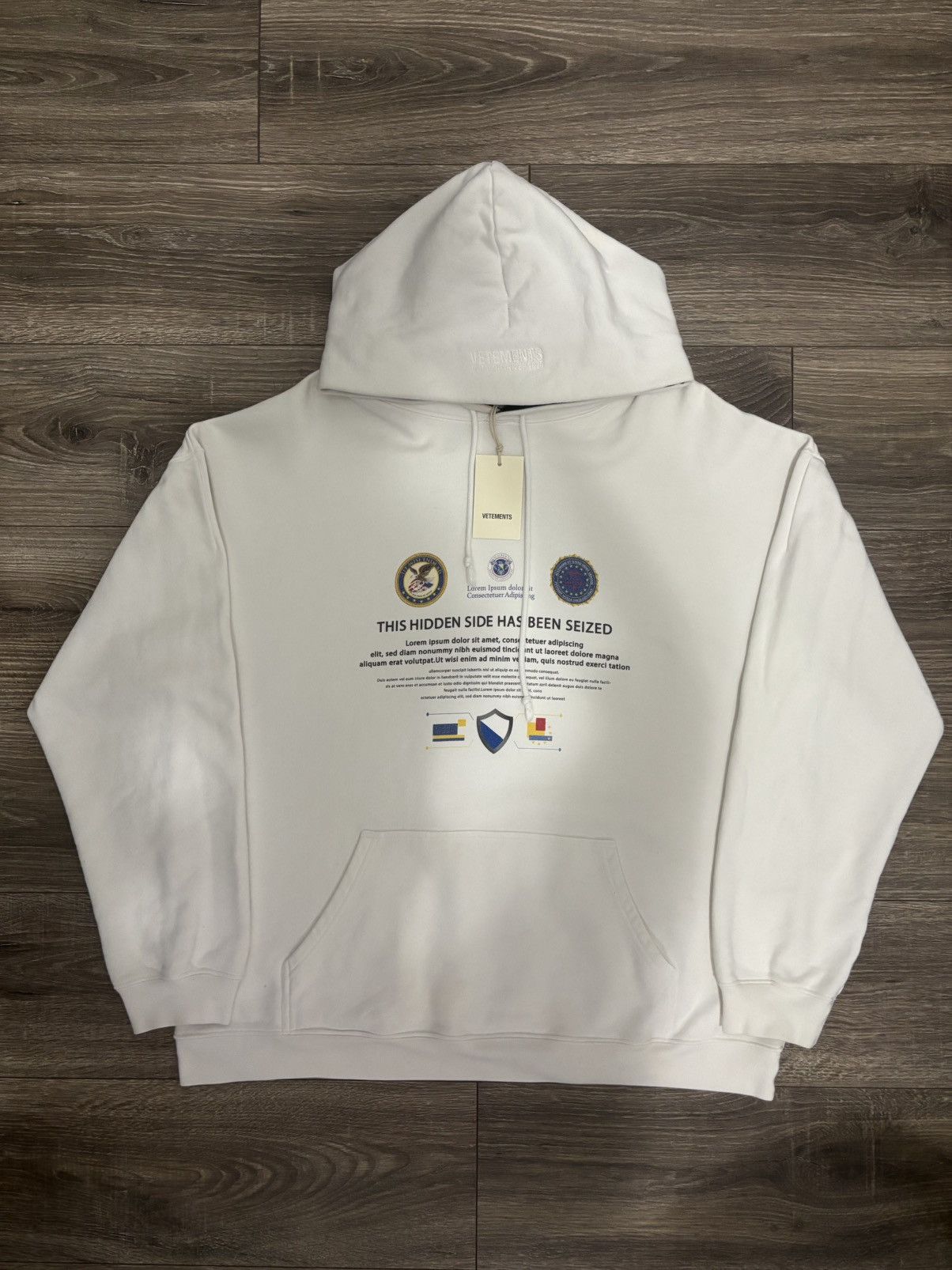 Vetements Vetements AW/20 Hidden Side Has Been Seized Masked Hoodie Size US M / EU 48-50 / 2 - 2 Thumbnail