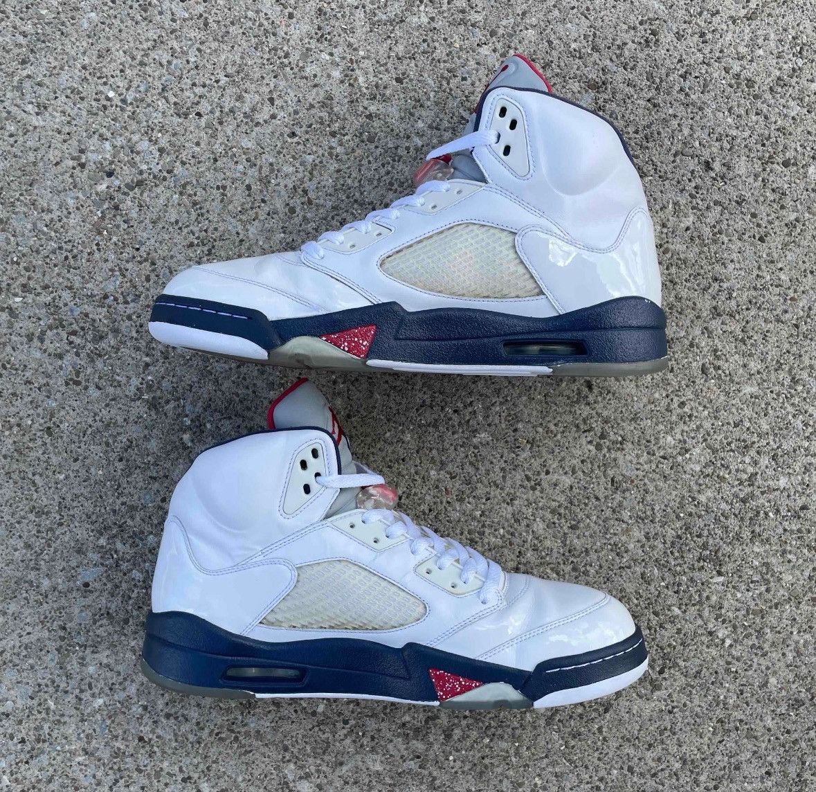 Jordan Brand Size 12-Jordan 5 Independence Day 2011 No Box Lightly Worn Size US 12 / EU 45 - 2 Thumbnail