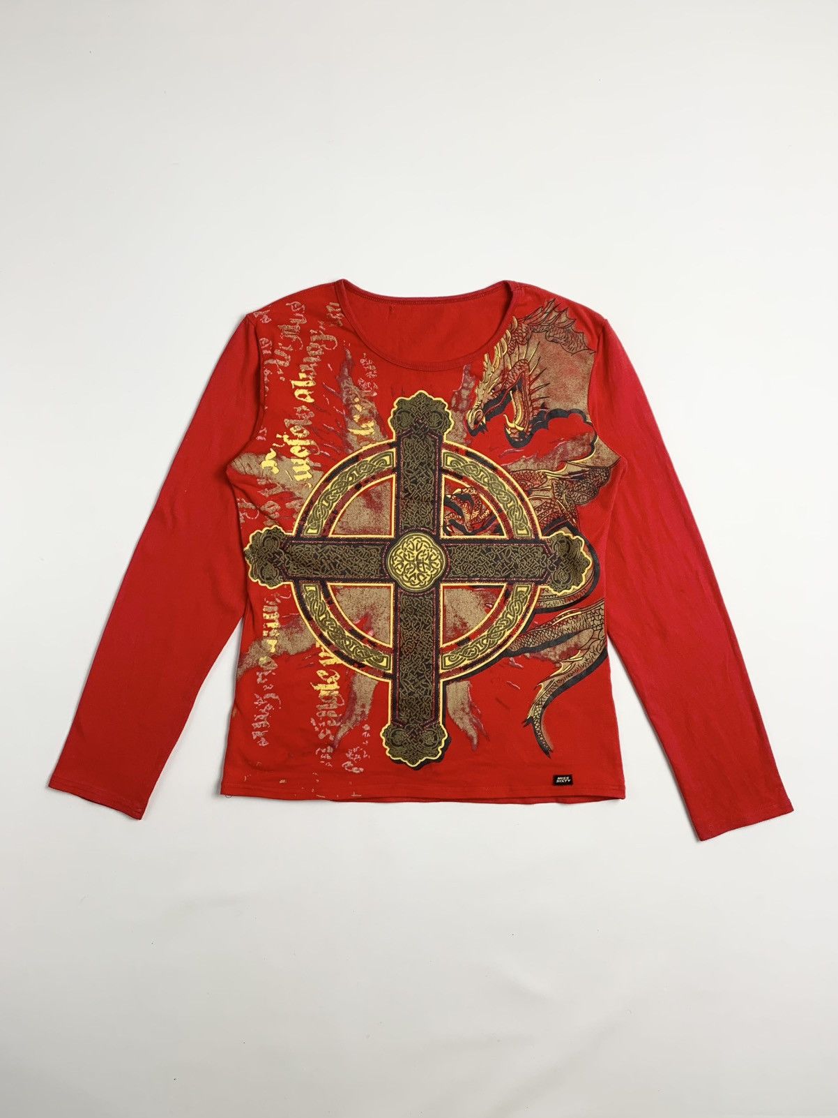 Miss Sixty Miss Sixty Y2K Dragon Cross Long Sleeve Tee Size S / US 4 / IT 40 - 1 Thumbnail