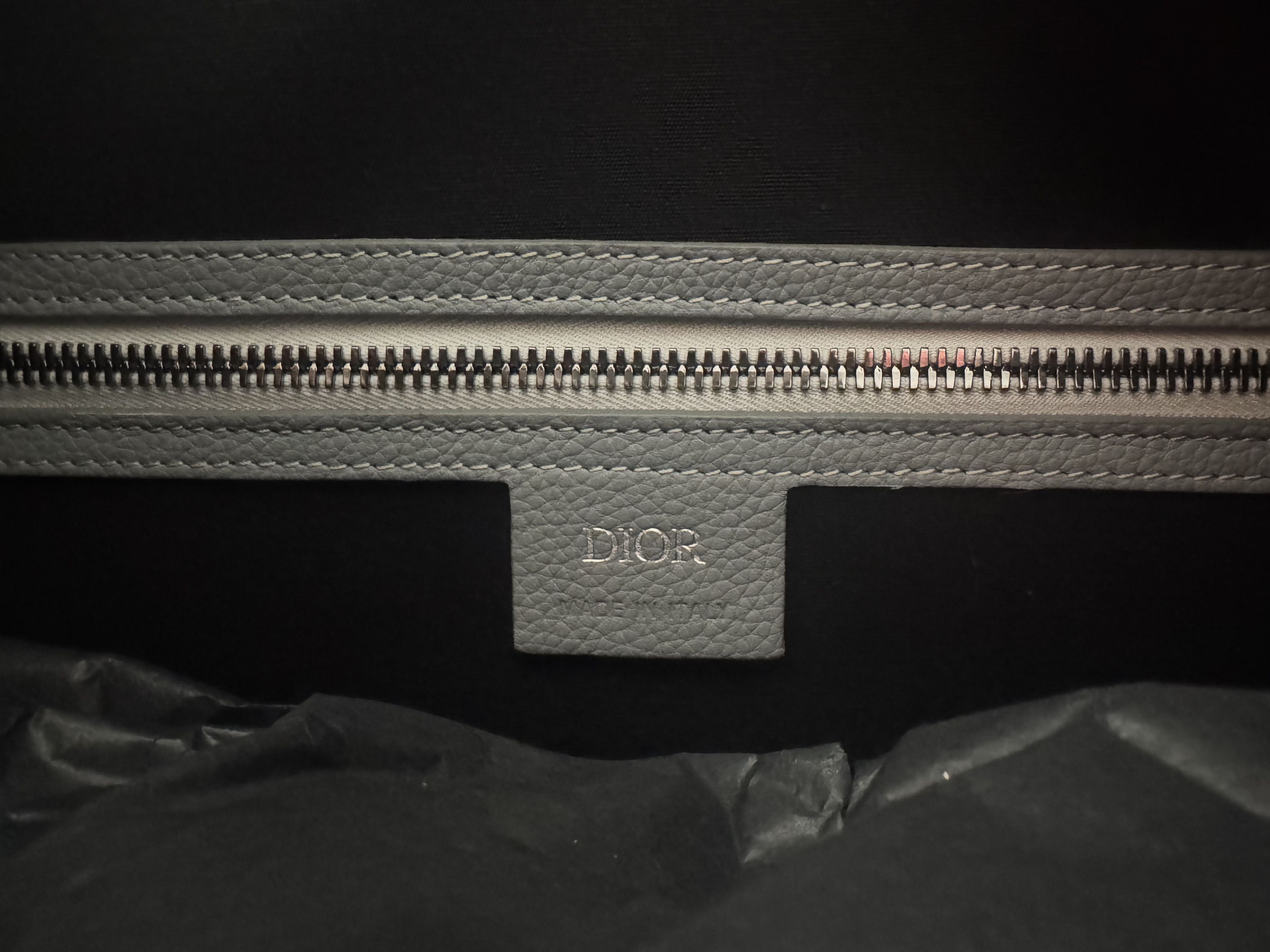 Dior Lingot 50 grain calf grey/white duffel bag Size ONE SIZE - 14 Thumbnail