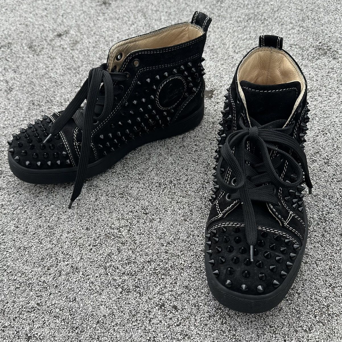 Christian Louboutin Christian Louboutin spike high top sneakers Size US 7.5 / IT 37.5 - 1 Thumbnail