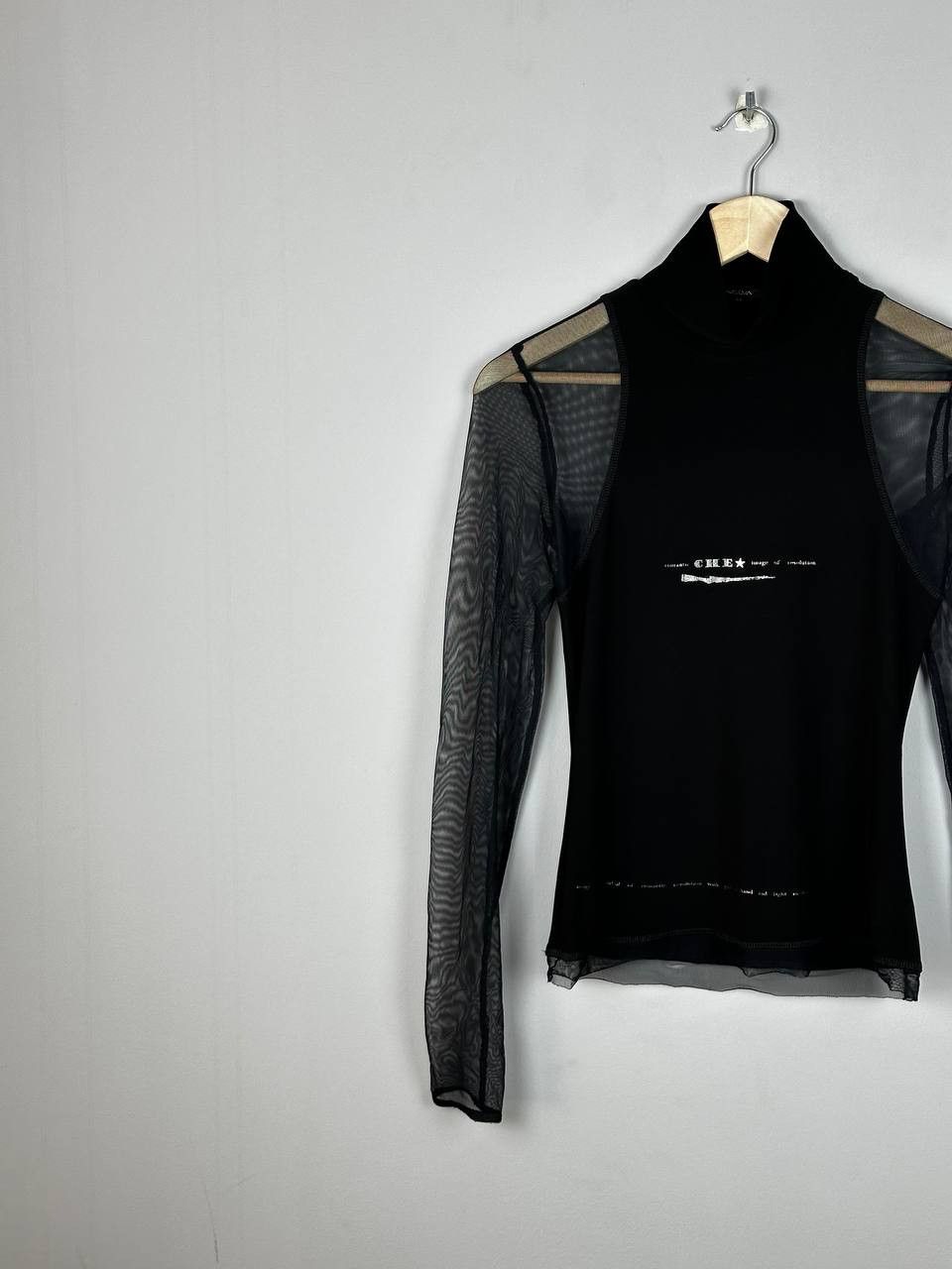 Designer Avant Garde Opium Mesh Gun Long Sleeve T Shirt Size M / US 6-8 / IT 42-44 - 3 Thumbnail