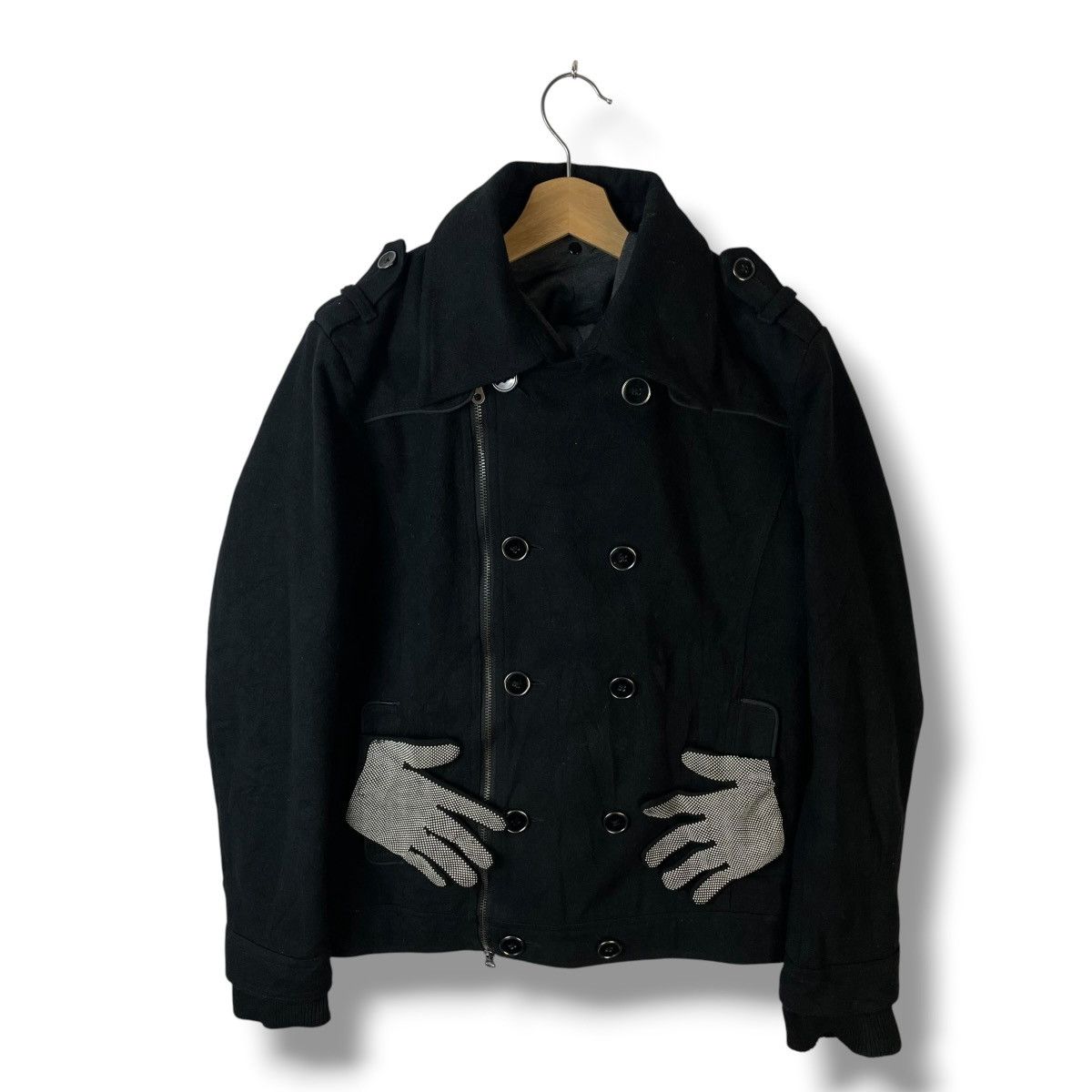 If Six Was Nine 🇯🇵 IN THE ATTIC DOUBLE LAYER PUNK GOTHIC WOOL JACKET Size US L / EU 52-54 / 3 - 4 Thumbnail