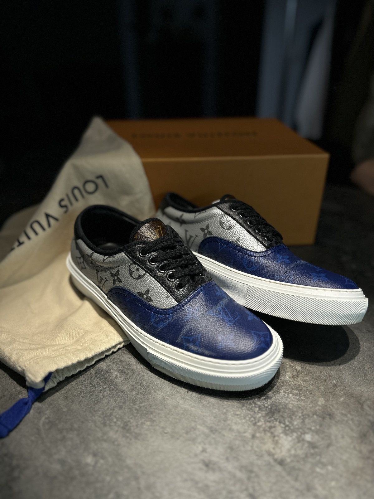 Louis Vuitton Louis Vuitton Monogram Mens Trocadero Sneakers Size US 8.5 / EU 41-42 - 2 Thumbnail
