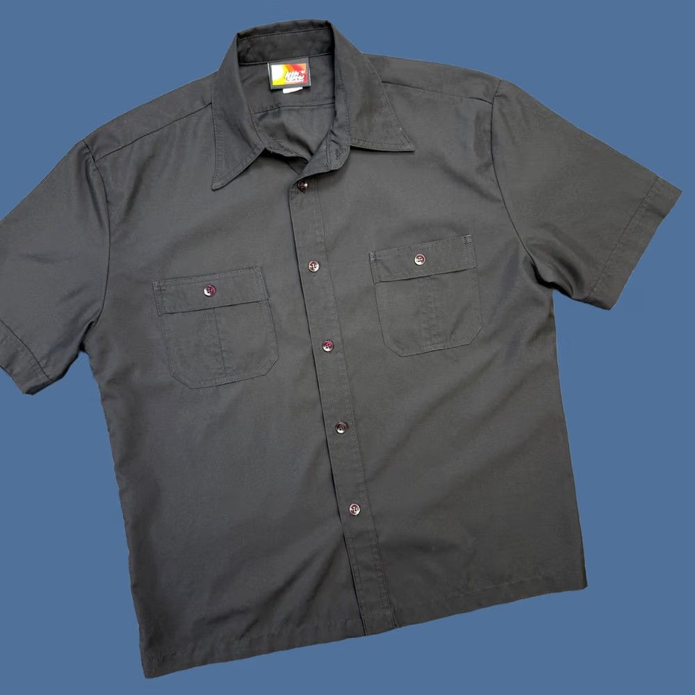 Vintage VINTAGE Kikwear Shirt Mens L Black Nylon Button Up Rave Party Skate 90s Y2K Size US L / EU 52-54 / 3 - 1 Thumbnail