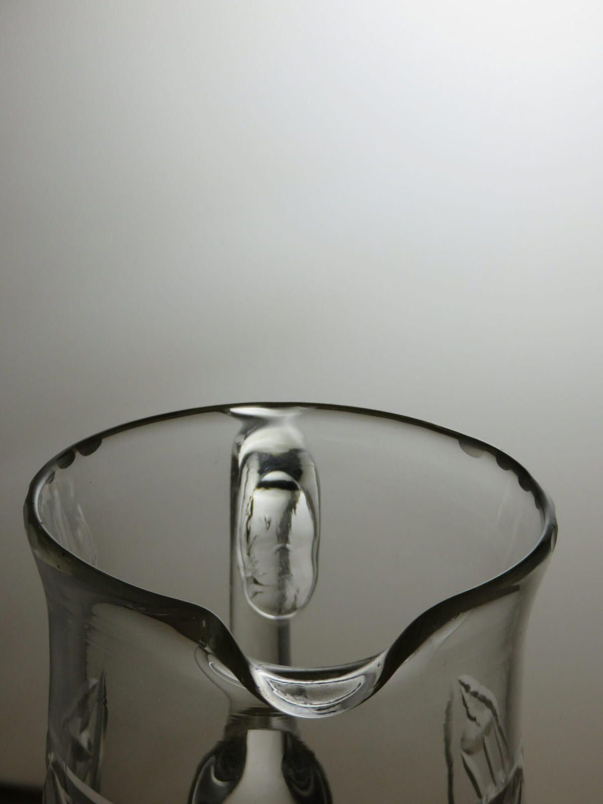 The Unbranded Brand Vintage Cut Glass Crystal Water/Juice Jug 6 1/2" Size ONE SIZE - 5 Thumbnail