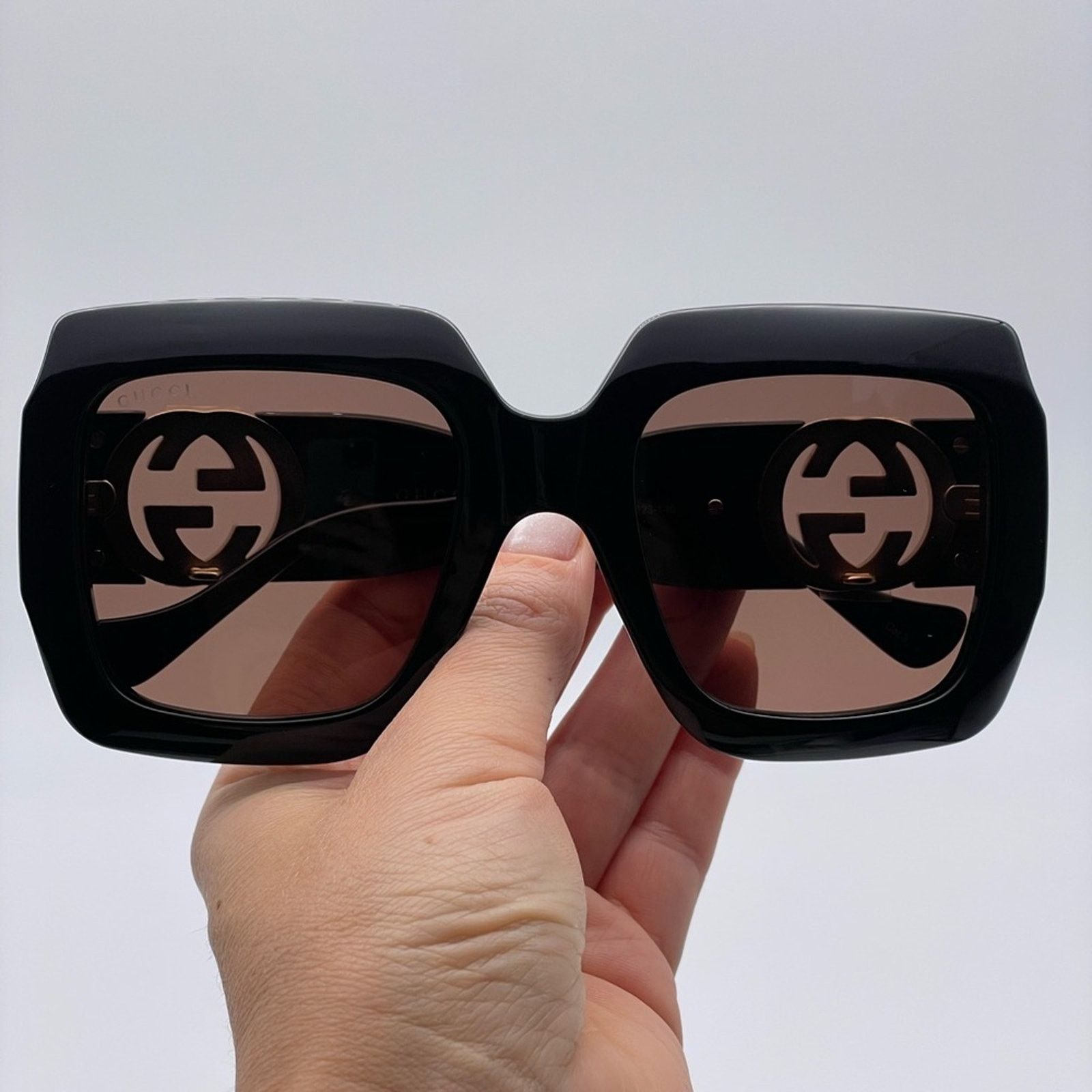 Gucci BRAND NEW GUCCI GG1022S 005 With Chain Black/Brown Woman Size ONE SIZE - 7 Thumbnail
