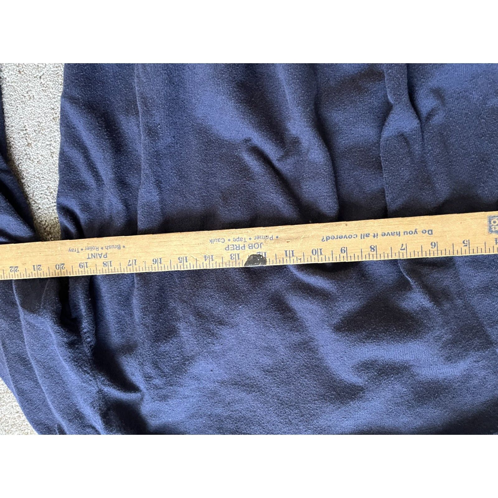 J.Crew VINTAGE J. CREW Sweater Women Large Navy Blue Cotton V-Neck Pullover Solid Size L / US 10 / IT 46 - 4 Thumbnail