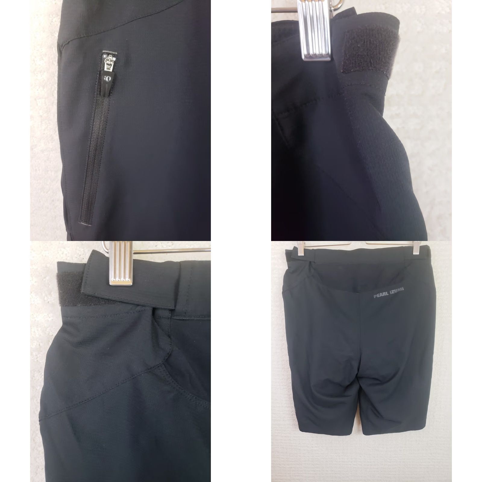 PEARL iZUMi Pearl Izumi Lined Padded Cycling Shorts Mens M Black 11" Inseam Cargo Pockets Size US 31 - 8 Thumbnail