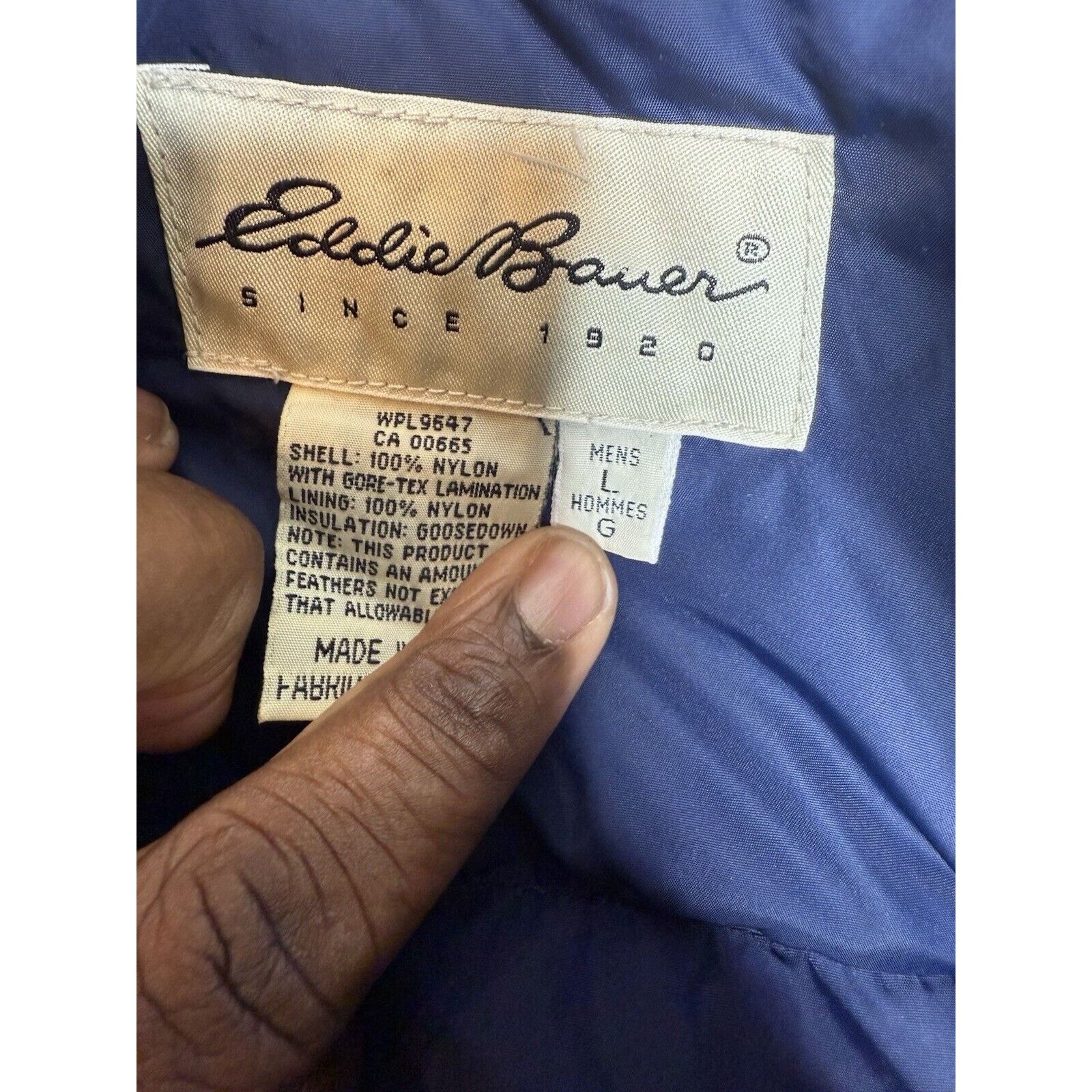 Eddie Bauer Vintage Eddie Bauer Jacket Mens Large GORE TEX Goose Down Size US L / EU 52-54 / 3 - 12 Thumbnail