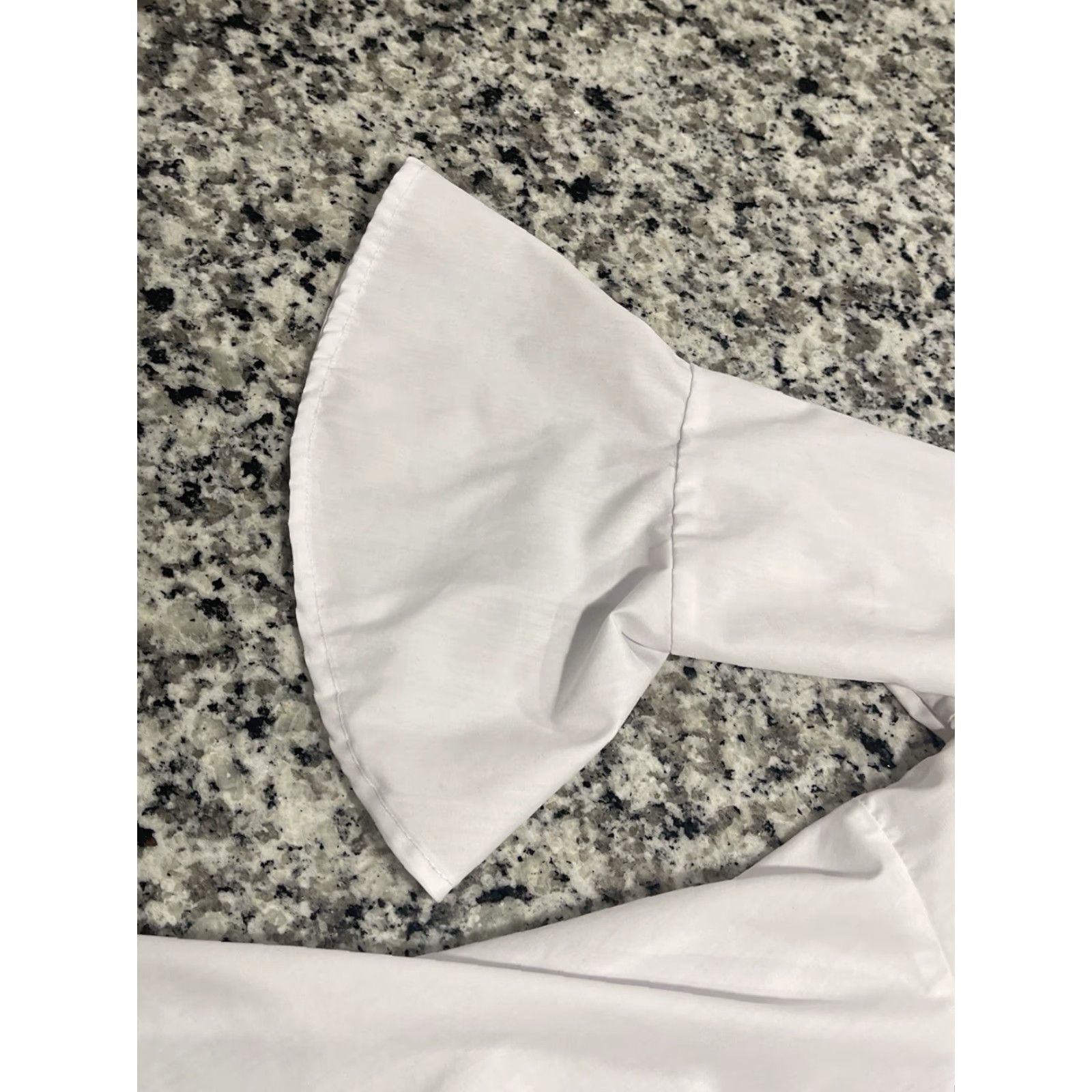 Bell Pomander Place Blouse Women XS White Adie Bell Sleeve V-Neck Casual Size XS / US 0-2 / IT 36-38 - 6 Thumbnail