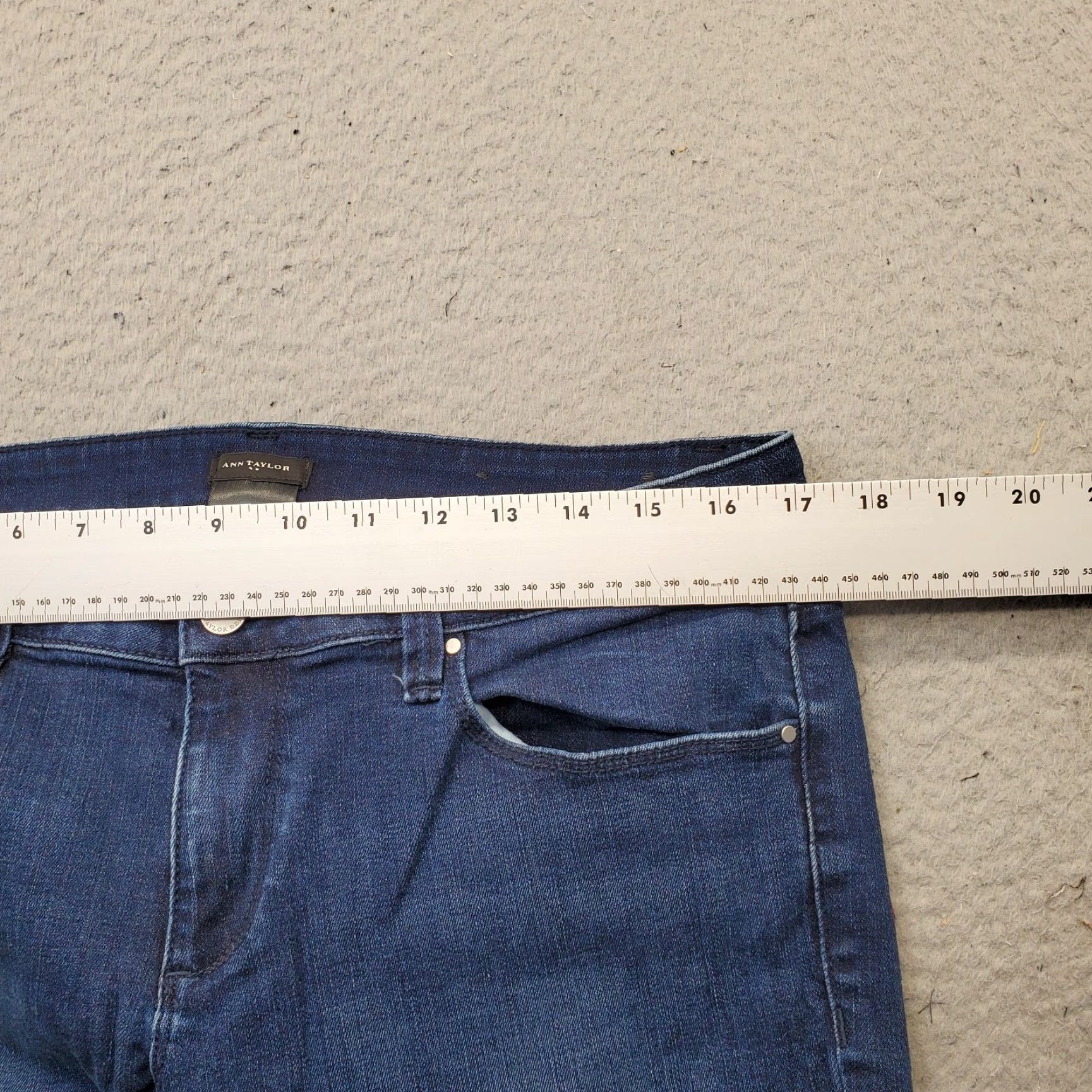 Ann Taylor Ann Taylor Womens Jeans Main Straight Denim Blue 10 Stretch 5-Pocket Denim Vintage No Women Size 10 Blue Denim Stretch Streetwear Size 32" / US 10 / IT 46 - 6 Thumbnail