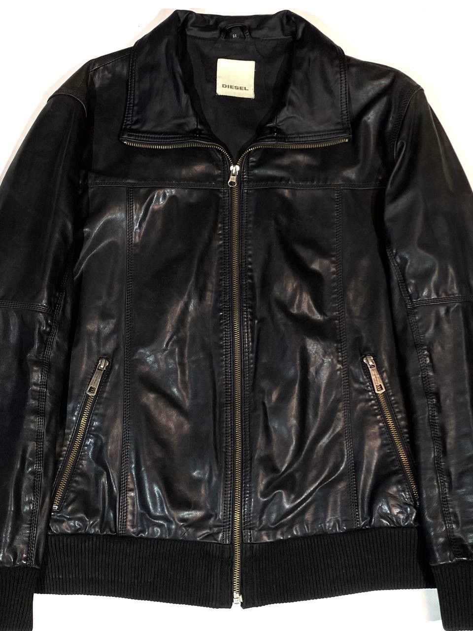 Diesel Diesel Men Leather Jacket Size US L / EU 52-54 / 3 - 6 Thumbnail