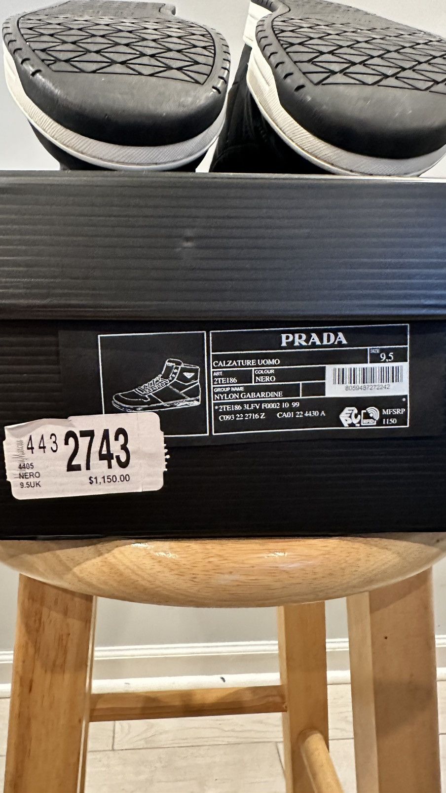 Prada Prada Re-Nylon Gabardine High 'Black' Size US 9.5 / EU 42-43 - 7 Thumbnail
