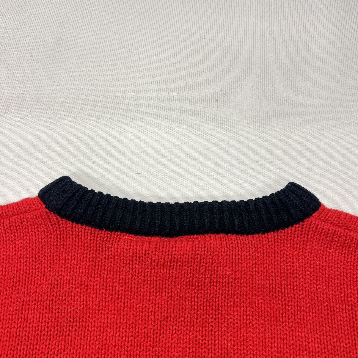 Disney × Mickey Mouse × Vintage VTG Mickey & Co Sweater Minnie Mouse Disney Red Knit Striped Size S / US 4 / IT 40 - 11 Thumbnail