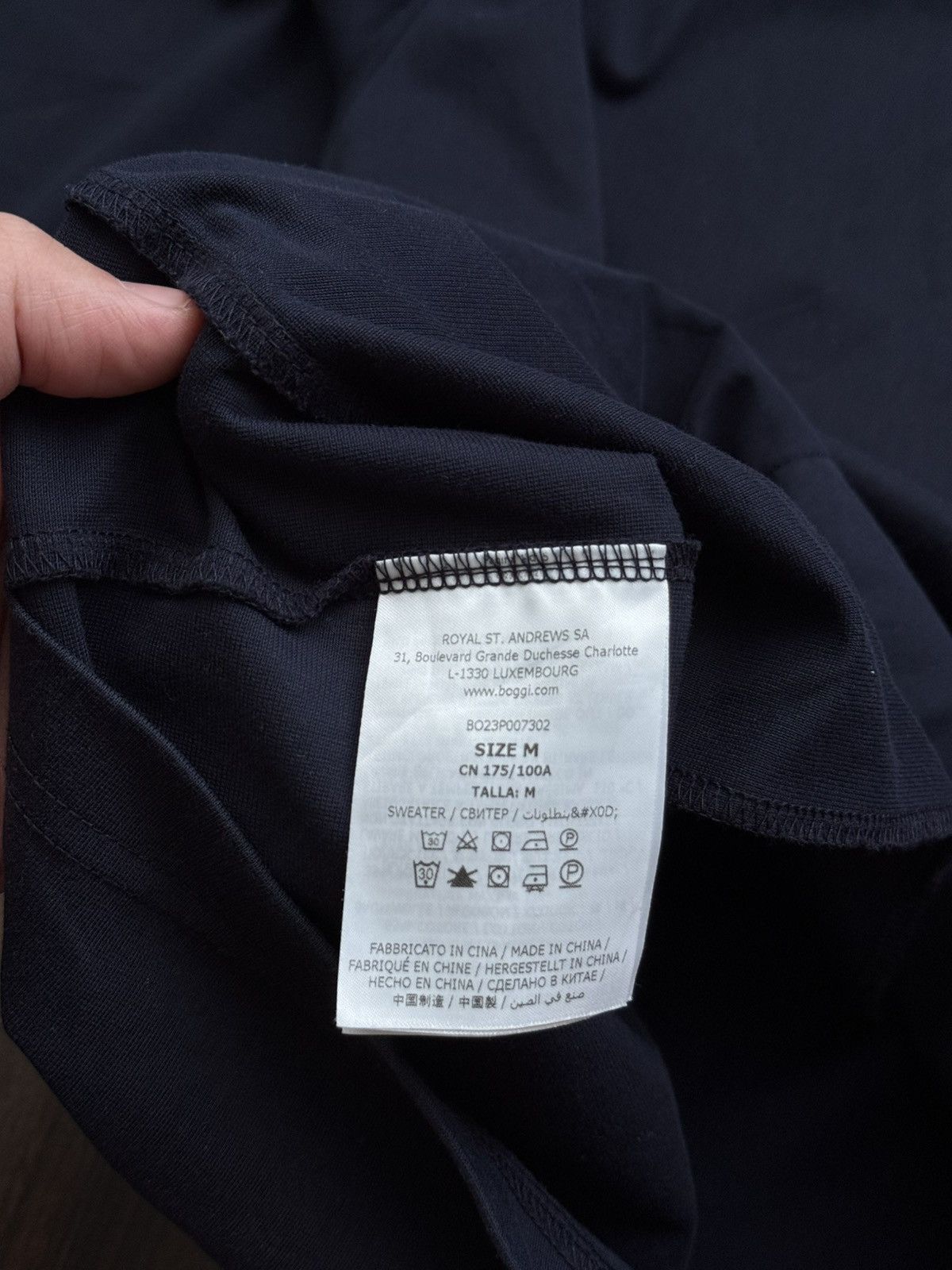Boggi BOGGI Milano 1/4 Zip Sport Sweatshirt Technology Navy Size M Size US M / EU 48-50 / 2 - 14 Thumbnail
