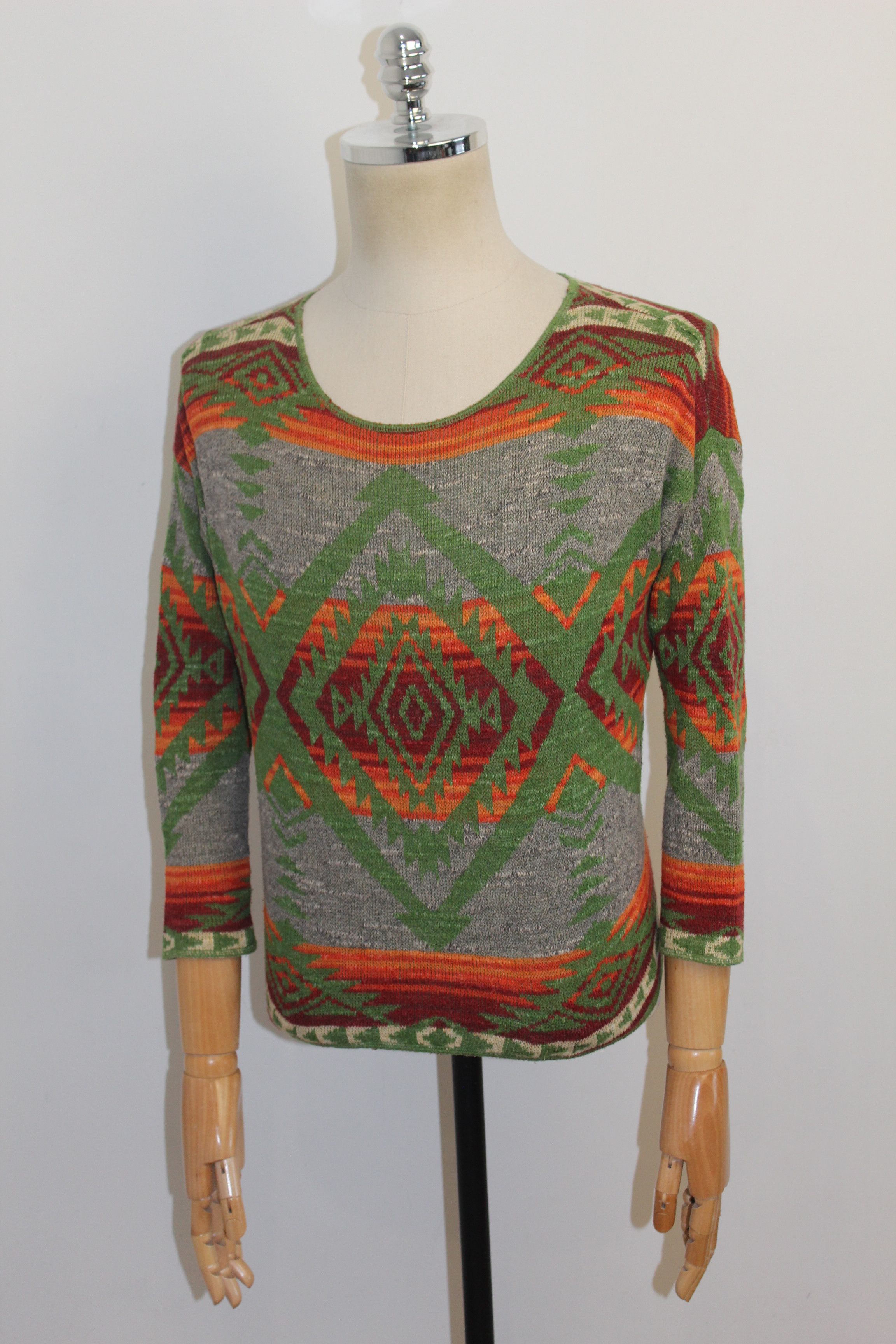 Denim & Supply Ralph Lauren Ralph Lauren Denim & Supply Geometric Print Knitted Jumper Size US S / EU 44-46 / 1 - 3 Thumbnail