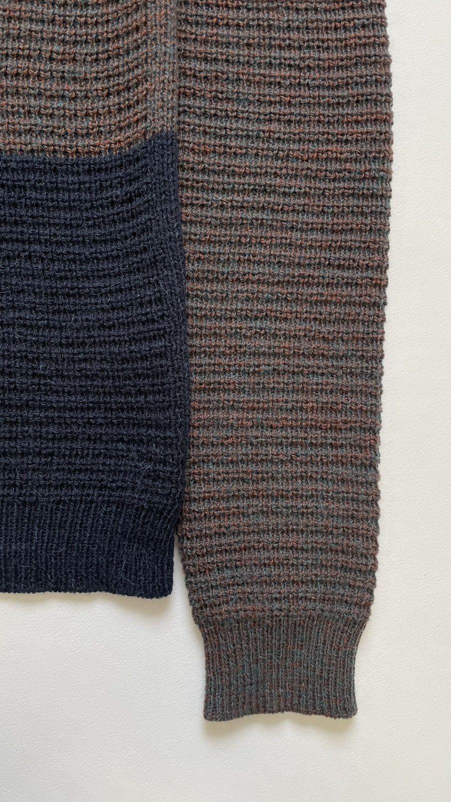 Maison Margiela A/W 15 Waffle Knit Colour Block Sweater Size US M / EU 48-50 / 2 - 5 Thumbnail