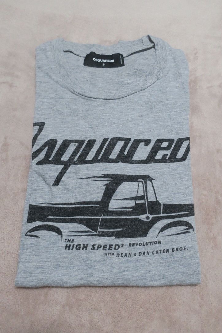 Dsquared2 Flamed Cotton High Speed Cool Fit Printed T-shirt Size US S / EU 44-46 / 1 - 1 Thumbnail