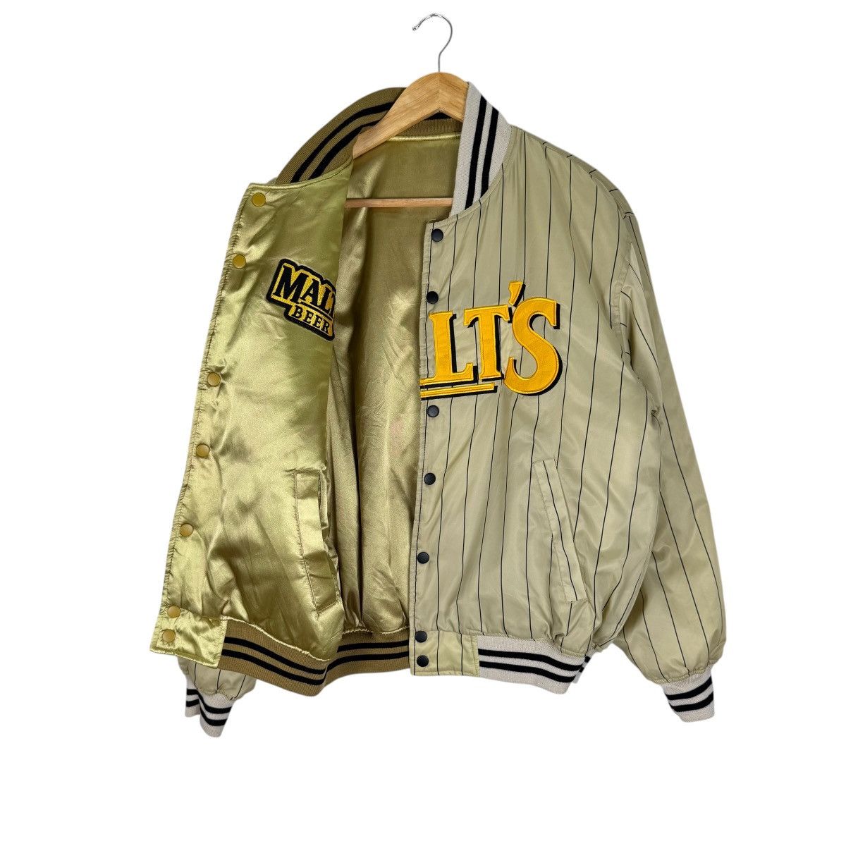 Japanese Brand ☀️VINTAGE MALTS BEER REVERSIBLE BOMBER JACKET Size US M / EU 48-50 / 2 - 6 Thumbnail