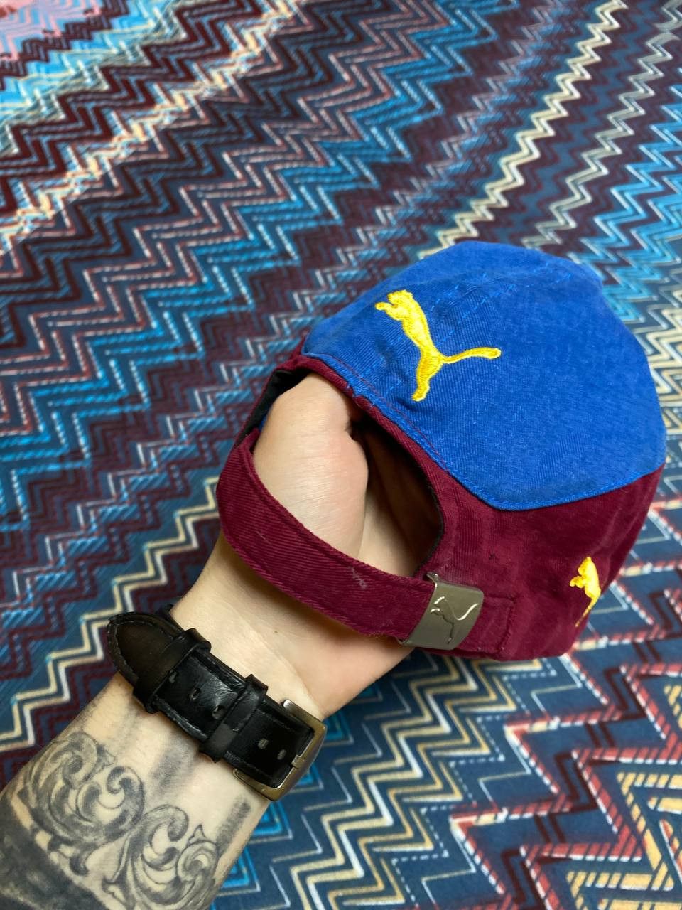Puma × Vintage Rare Puma vintage Football cap y2k Size ONE SIZE - 7 Thumbnail