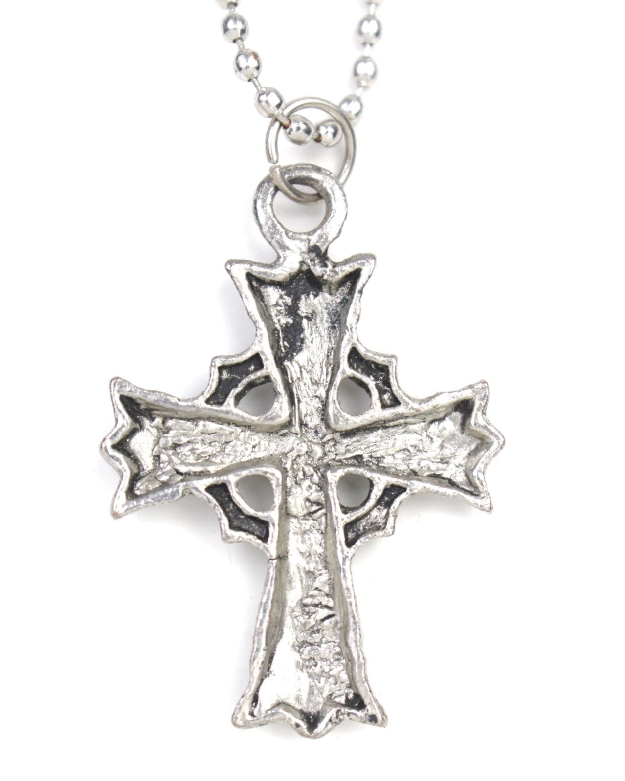 Vintage 2000S JAPANESE MADE FORGED FAITH CROSS NECKLACE Size ONE SIZE - 4 Thumbnail