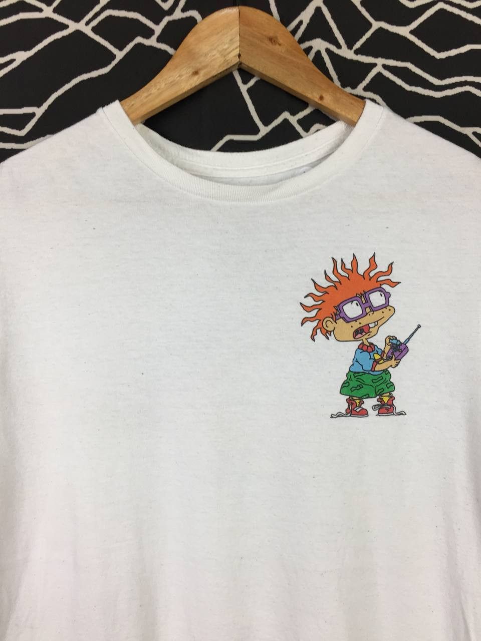 Cartoon Network × Nickelodeon × Vintage Nickelodeon Rugrats Tommy & Chuckie Flying UFO Cartoon Tee Size US M / EU 48-50 / 2 - 9 Thumbnail