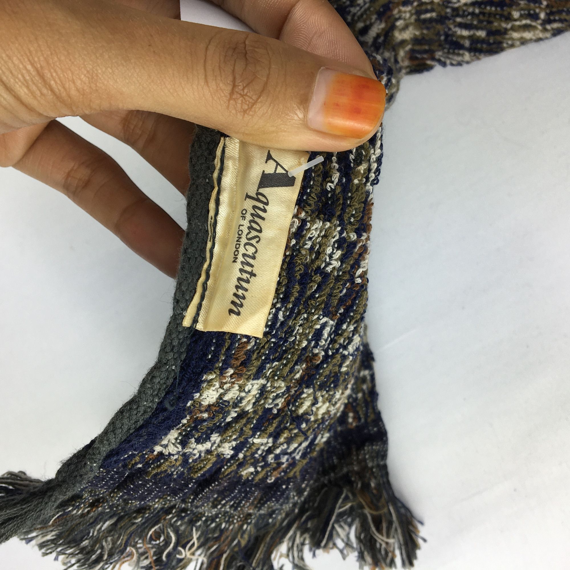Aquascutum Vintage Aquascutum Scarf Muffler Wool Cashmere Scarves Size ONE SIZE - 3 Thumbnail
